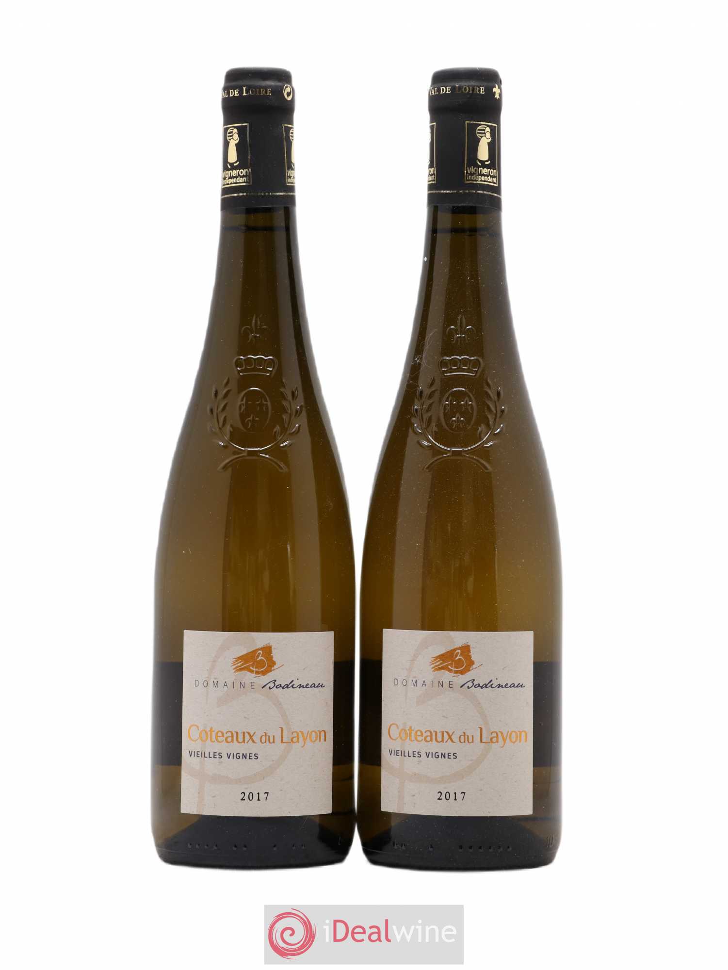 Coteaux du Layon Vieilles vignes Domaine Bodineau (sans prix de réserve) 2017 - Lotto di 2 bottiglie - 0