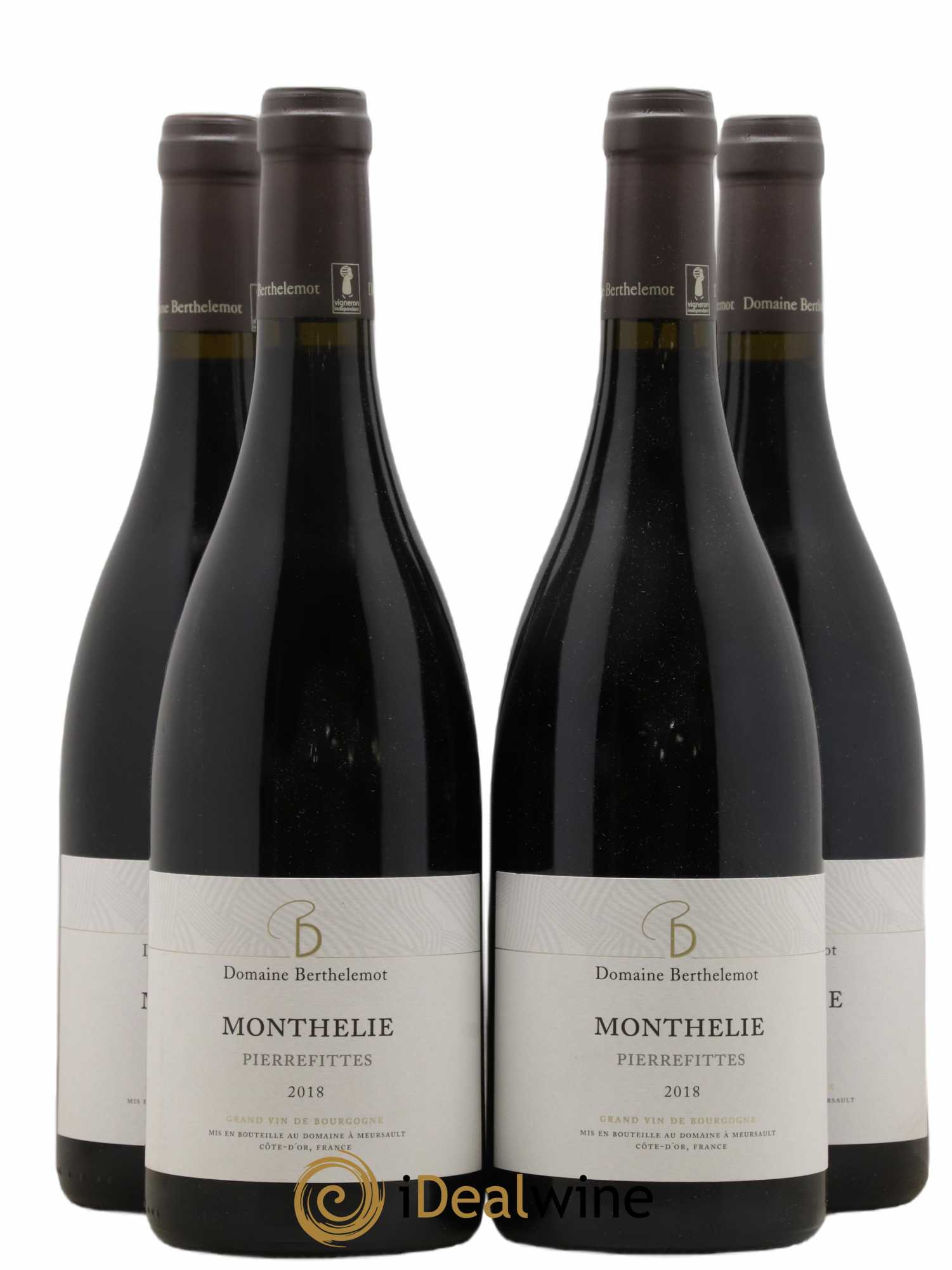 Monthélie Pierrefites Domaine Berthelemot 2018 - Posten von 4 Flaschen - 0