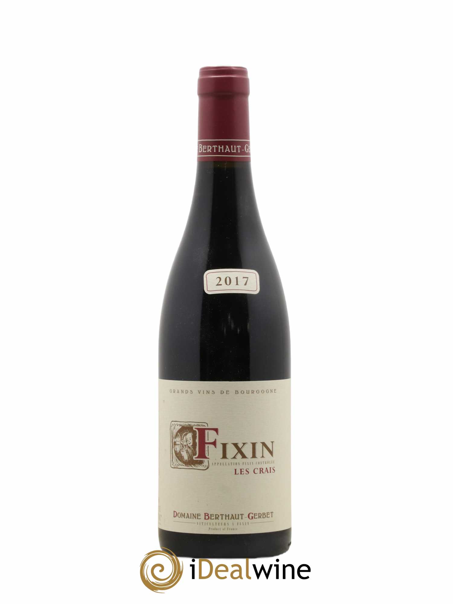 Fixin Les Crais Domaine Berthault Gerbet 2017 - Lot of 1 bottle - 0