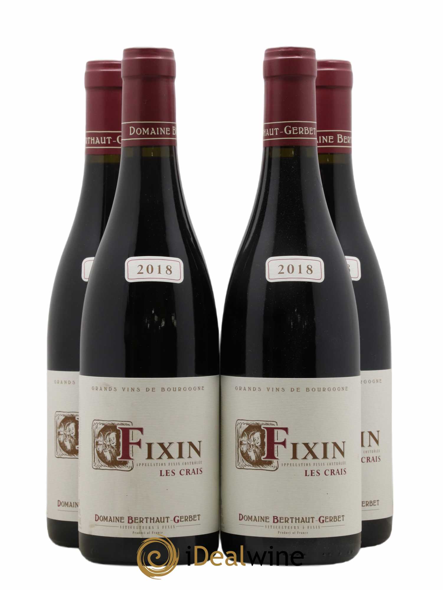 Fixin Les Crais Domaine Berthault Gerbet 2018 - Posten von 4 Flaschen - 0