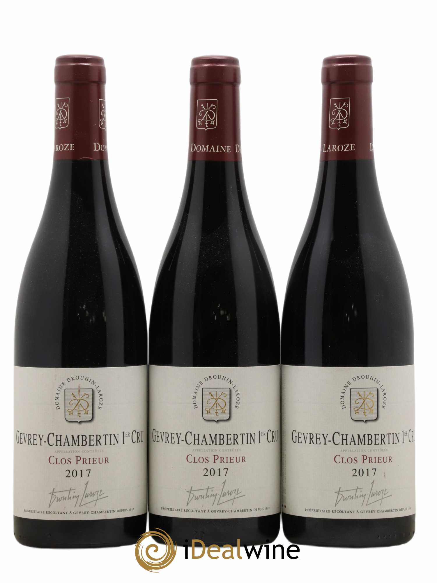 Gevrey-Chambertin 1er Cru Clos Prieur Domaine Drouhin-Laroze 2017 - Lot de 3 bouteilles - 0