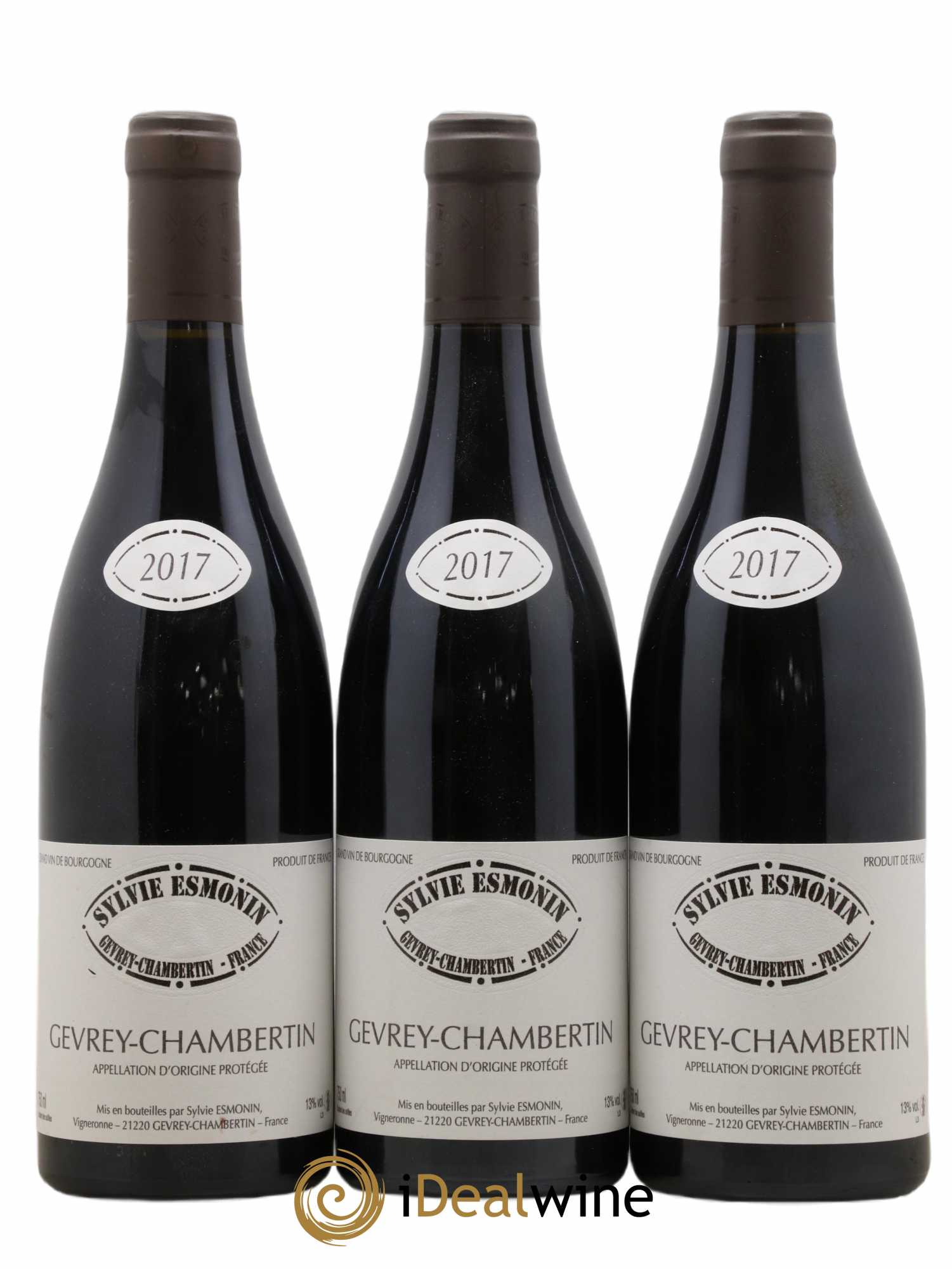 Gevrey-Chambertin Sylvie Esmonin 2017 - Lot de 3 bouteilles - 0