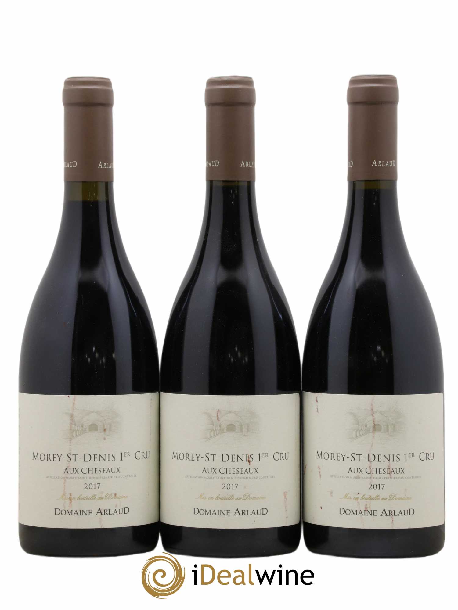 Morey-Saint-Denis 1er Cru Aux Chéseaux Arlaud 2017 - Lot de 3 bouteilles - 0