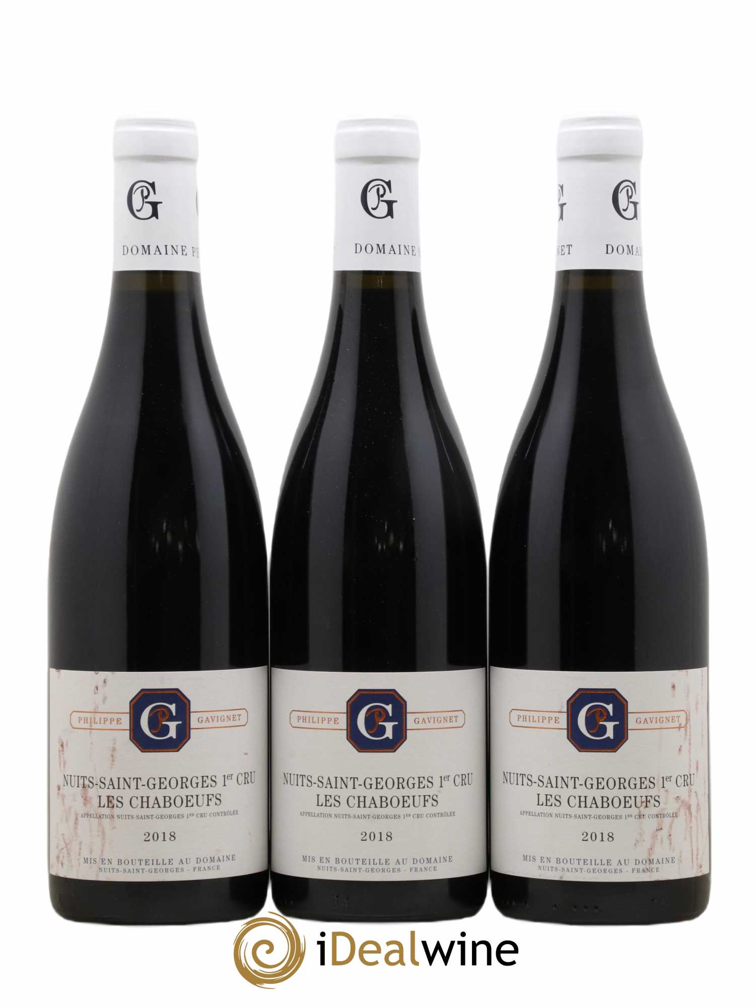 Nuits-Saint-Georges 1er Cru Les Chaboeufs Domaine Gavignet 2018 - Posten von 3 Flaschen - 0