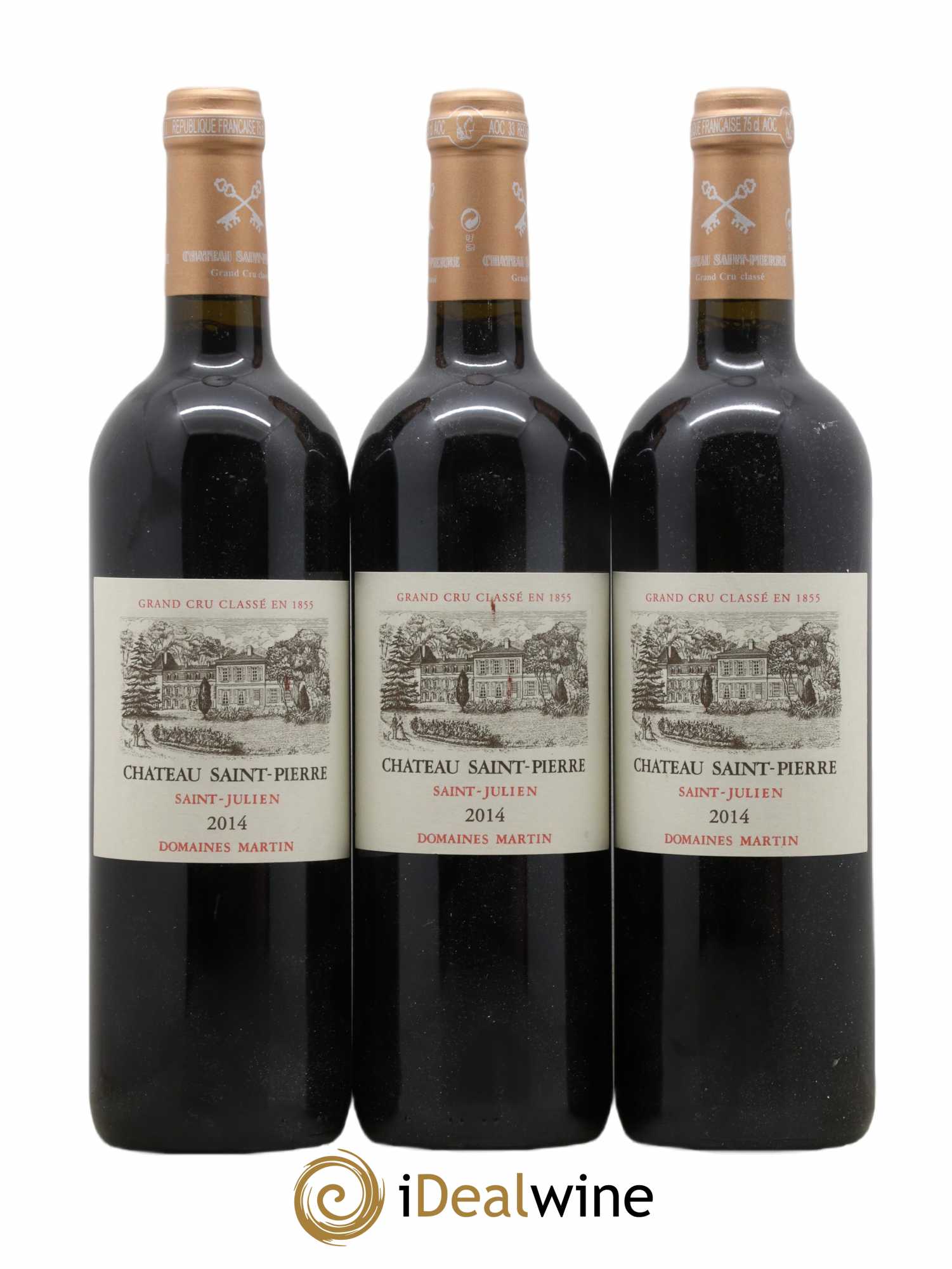 Château Saint-Pierre 4ème Grand Cru Classé 2014 - Lot de 3 bouteilles - 0