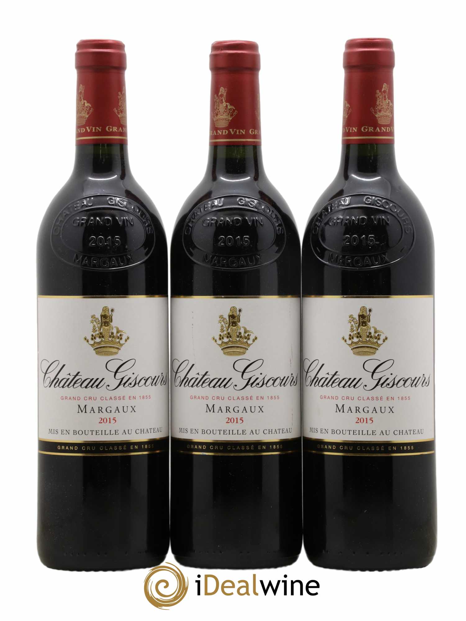 Château Giscours 3ème Grand Cru Classé 2015 - Lot of 3 bottles - 0