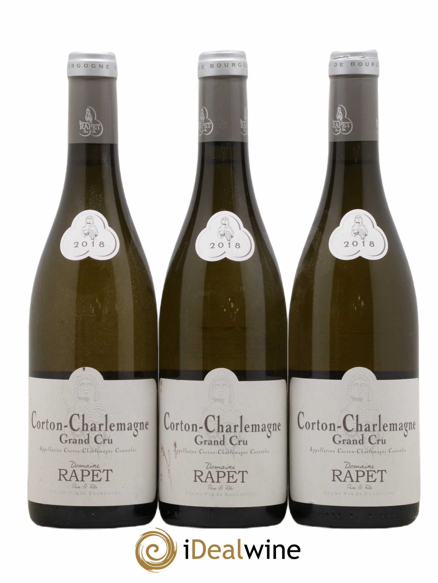 Corton-Charlemagne Grand Cru Rapet Père & Fils 2018 - Lot de 3 bouteilles - 0