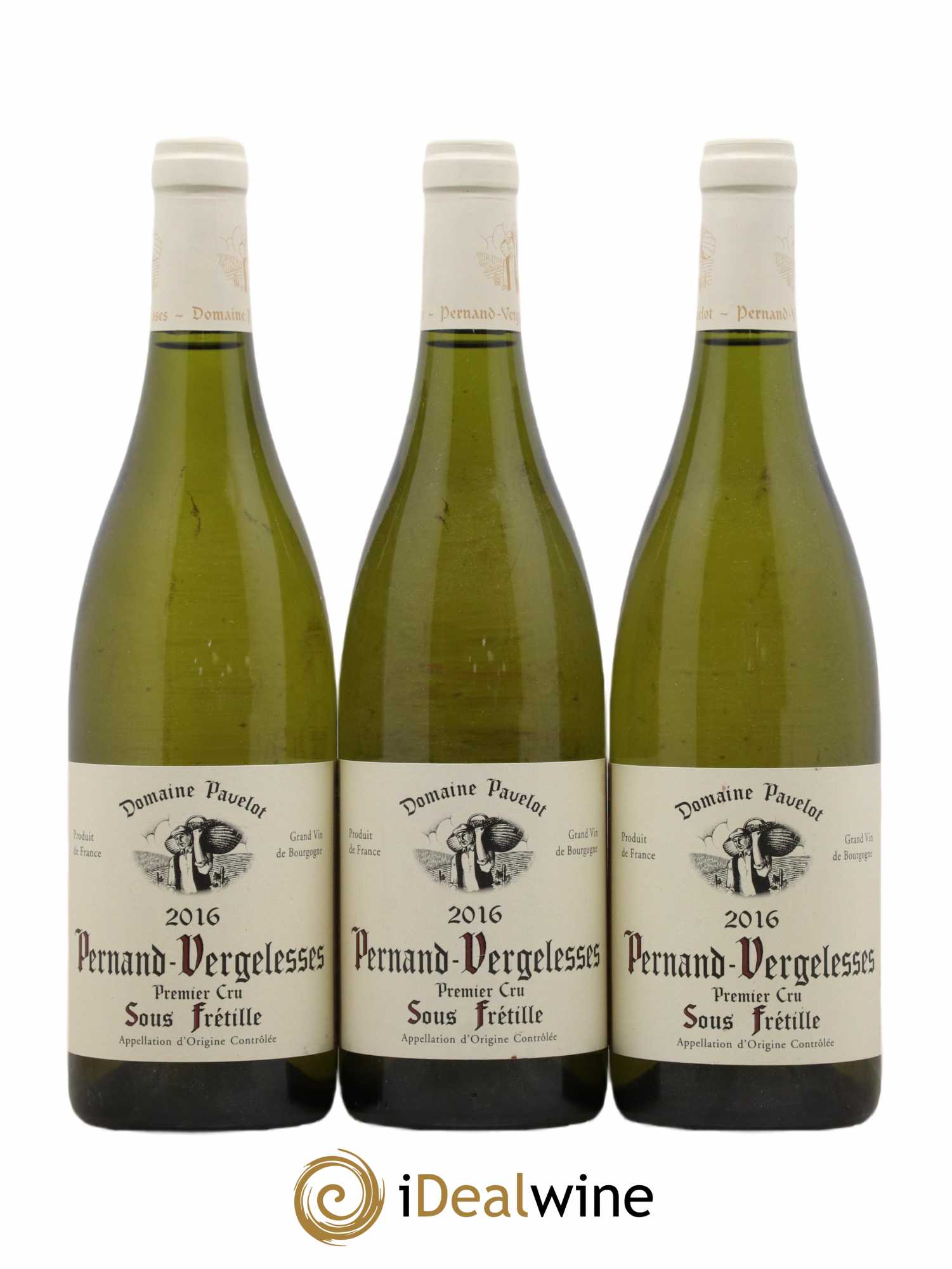 Pernand-Vergelesses 1er Cru Sous Frétille Pavelot 2016 - Posten von 3 Flaschen - 0