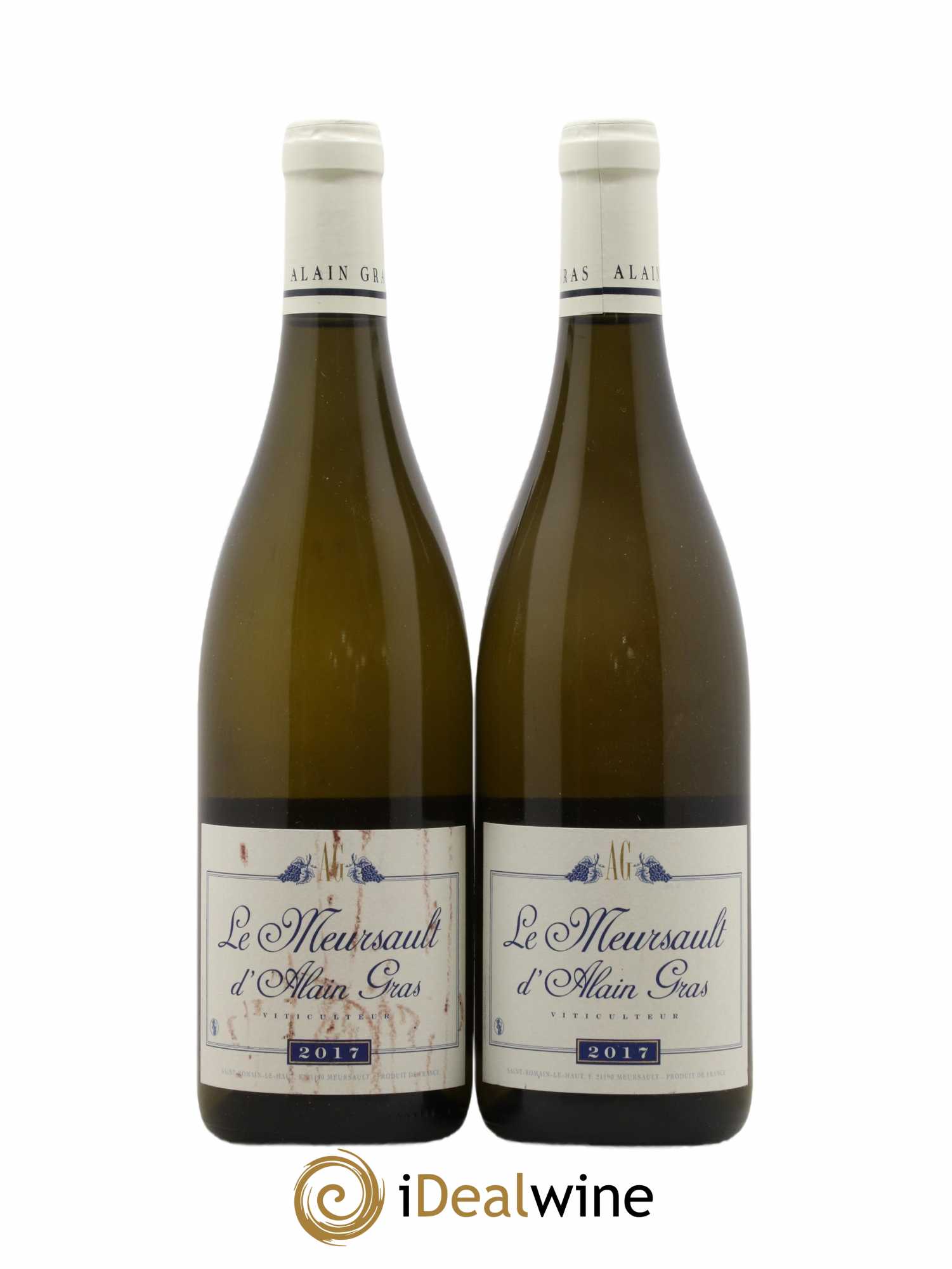 Meursault Les Tillets Alain Gras 2017 - Lot de 2 bouteilles - 0