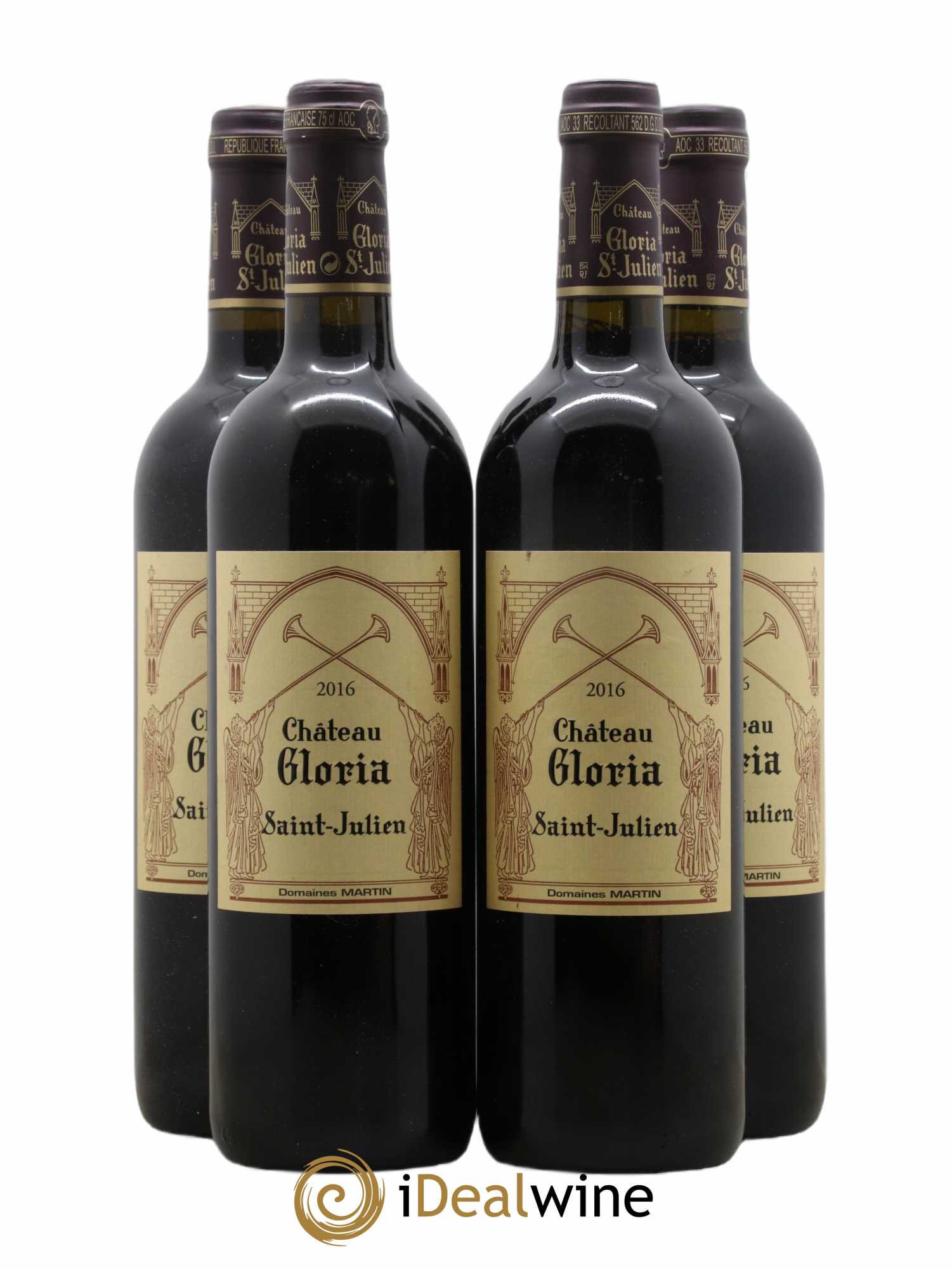 Château Gloria 2016 - Lot of 4 bottles - 0