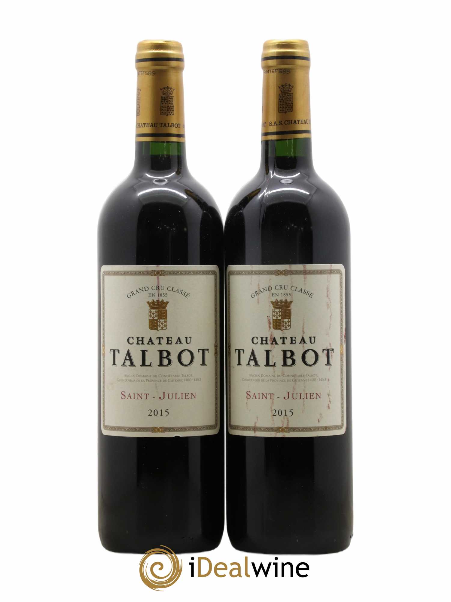 Château Talbot 4ème Grand Cru Classé 2015 - Lot de 2 bouteilles - 0
