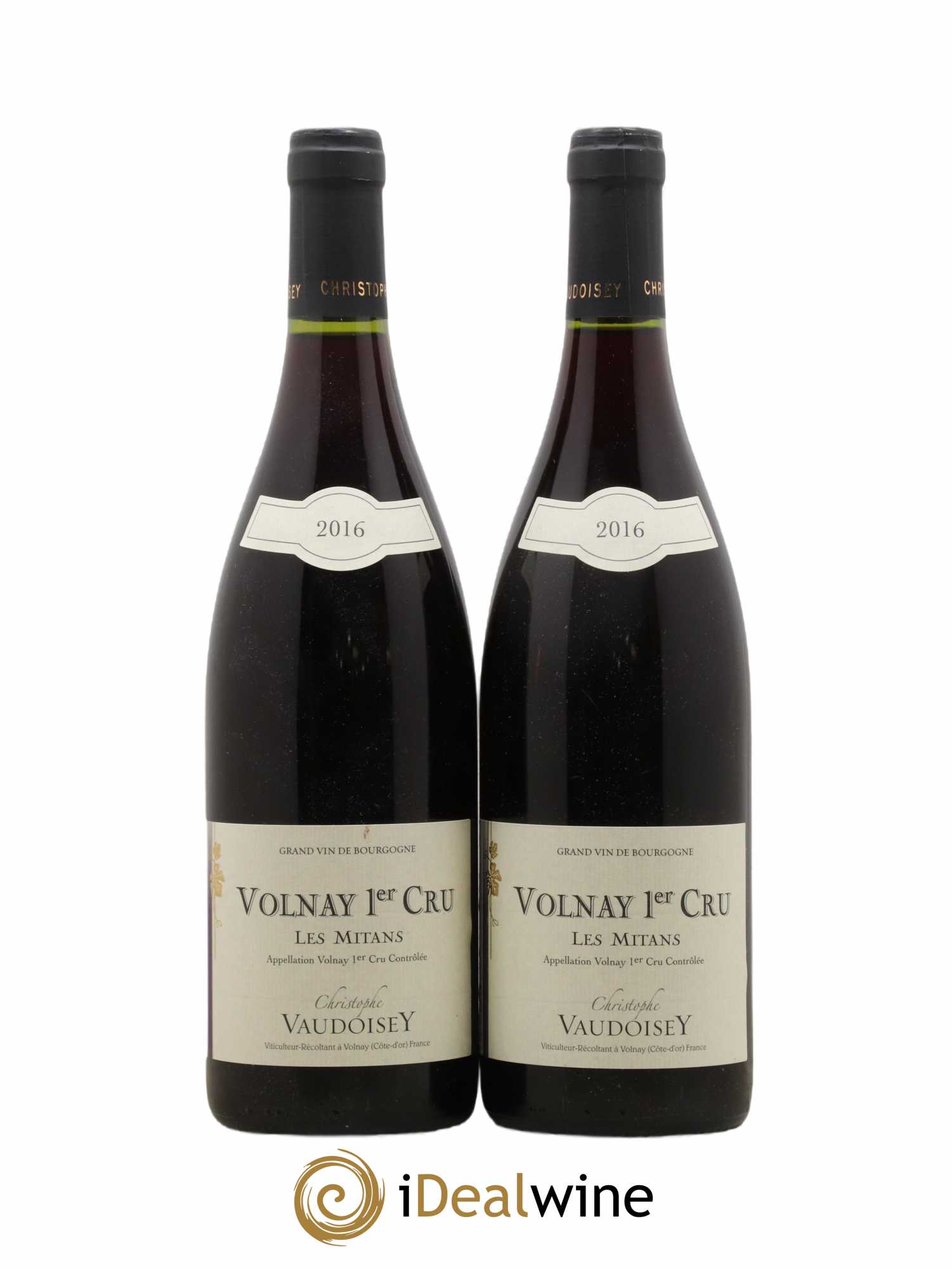 Volnay 1er Cru Les Mitans Domaine C. Vaudoisey (no reserve) 2016 - Lot of 2 bottles - 0