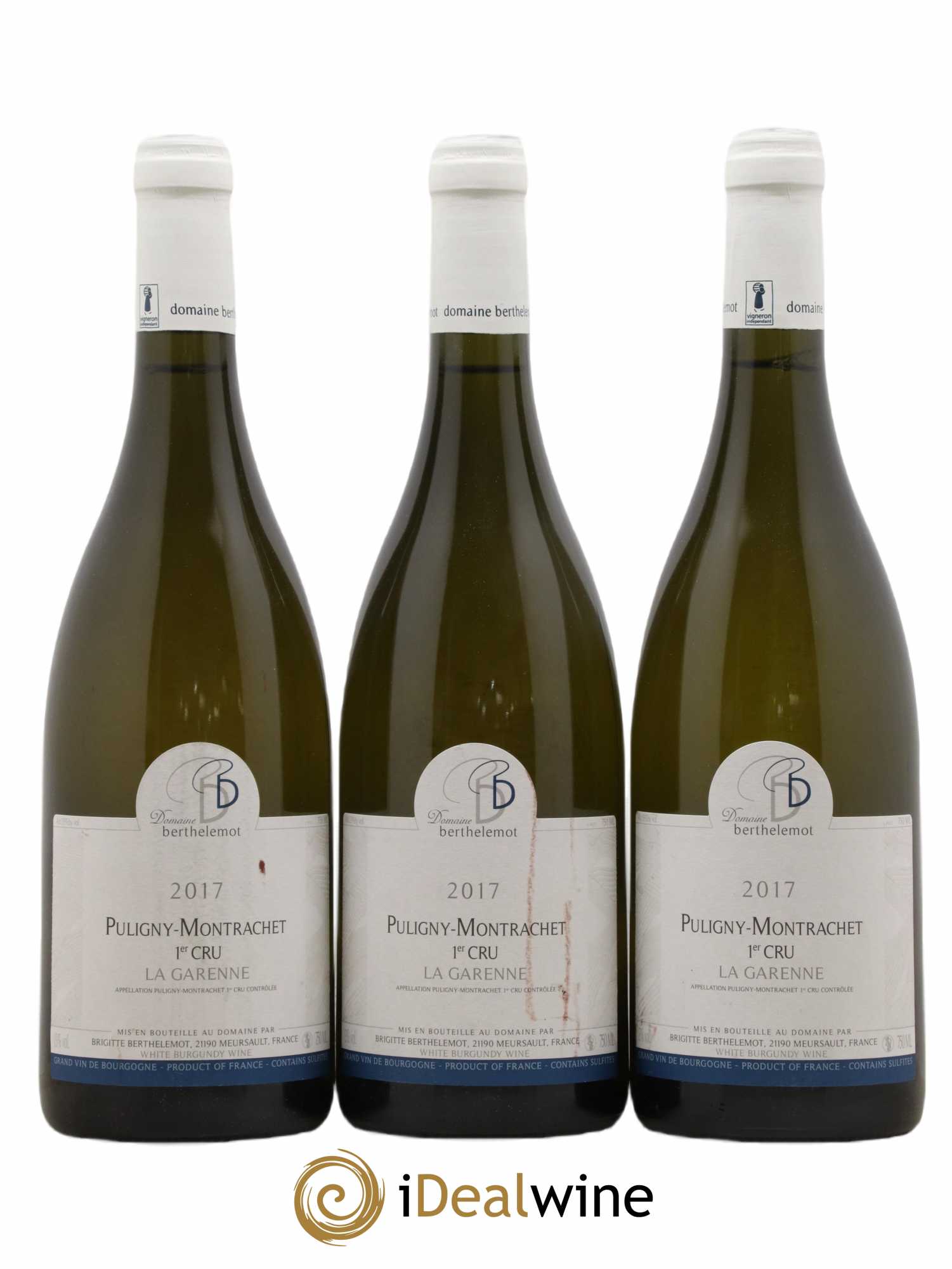 Puligny-Montrachet 1er Cru La Garenne Domaine Berthelemot 2017 - Posten von 3 Flaschen - 0