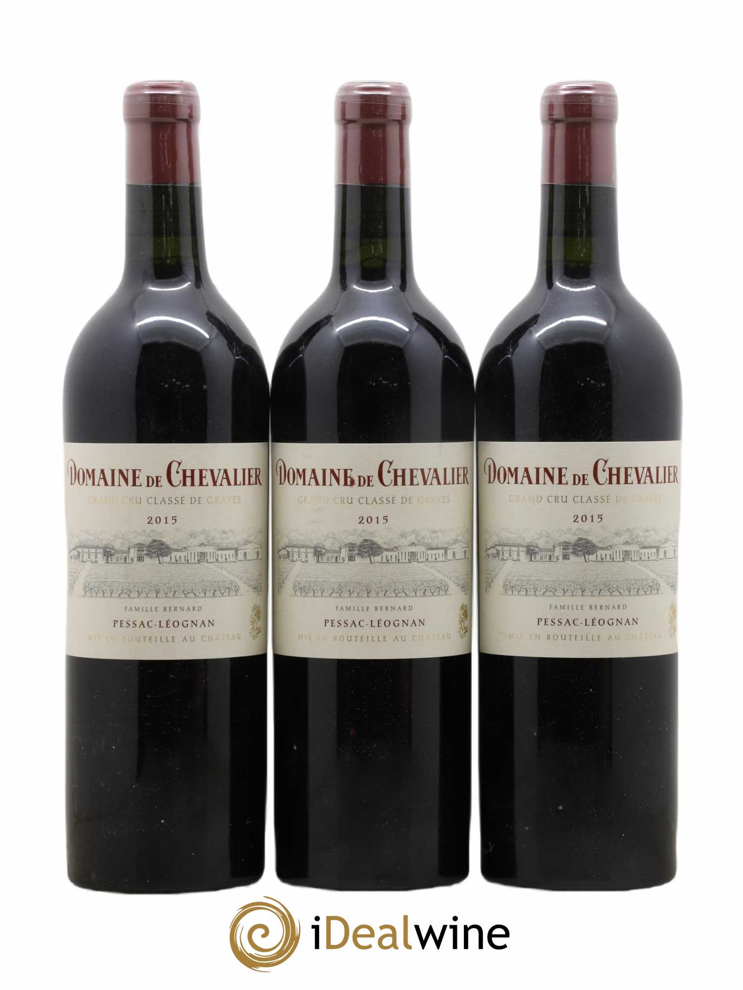Domaine de Chevalier Cru Classé de Graves 2015 - Lot de 3 bouteilles - 0