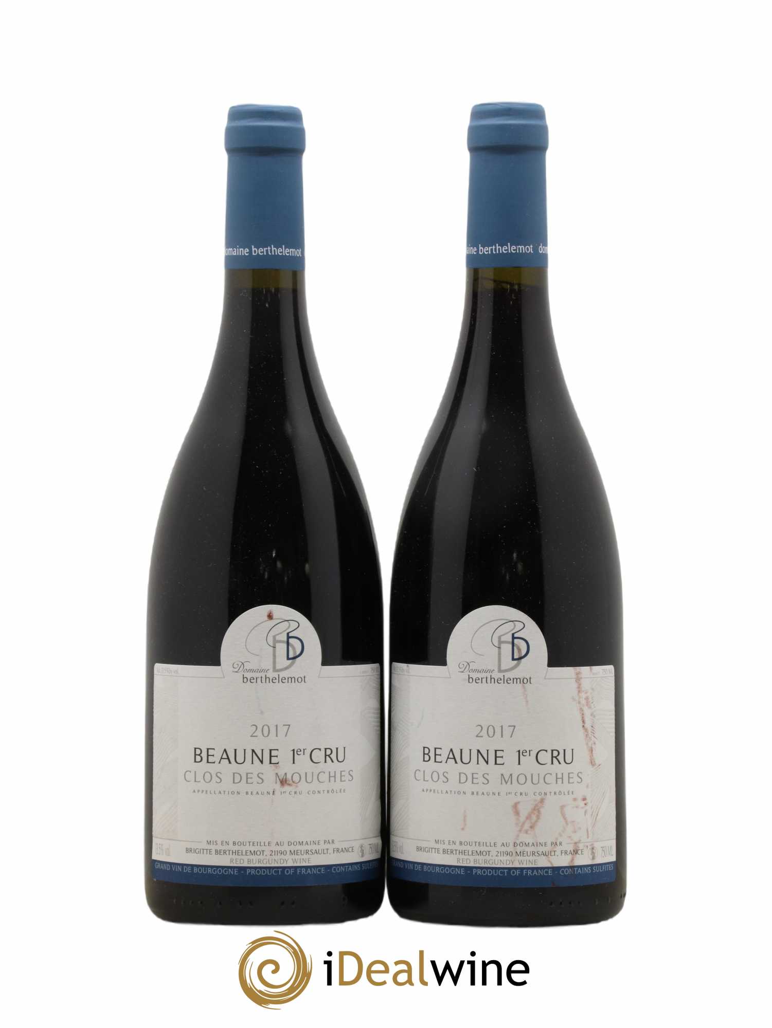 Beaune 1er Cru Clos Des Mouches Domaine Berthelemot 2017 - Lot de 2 bouteilles - 0