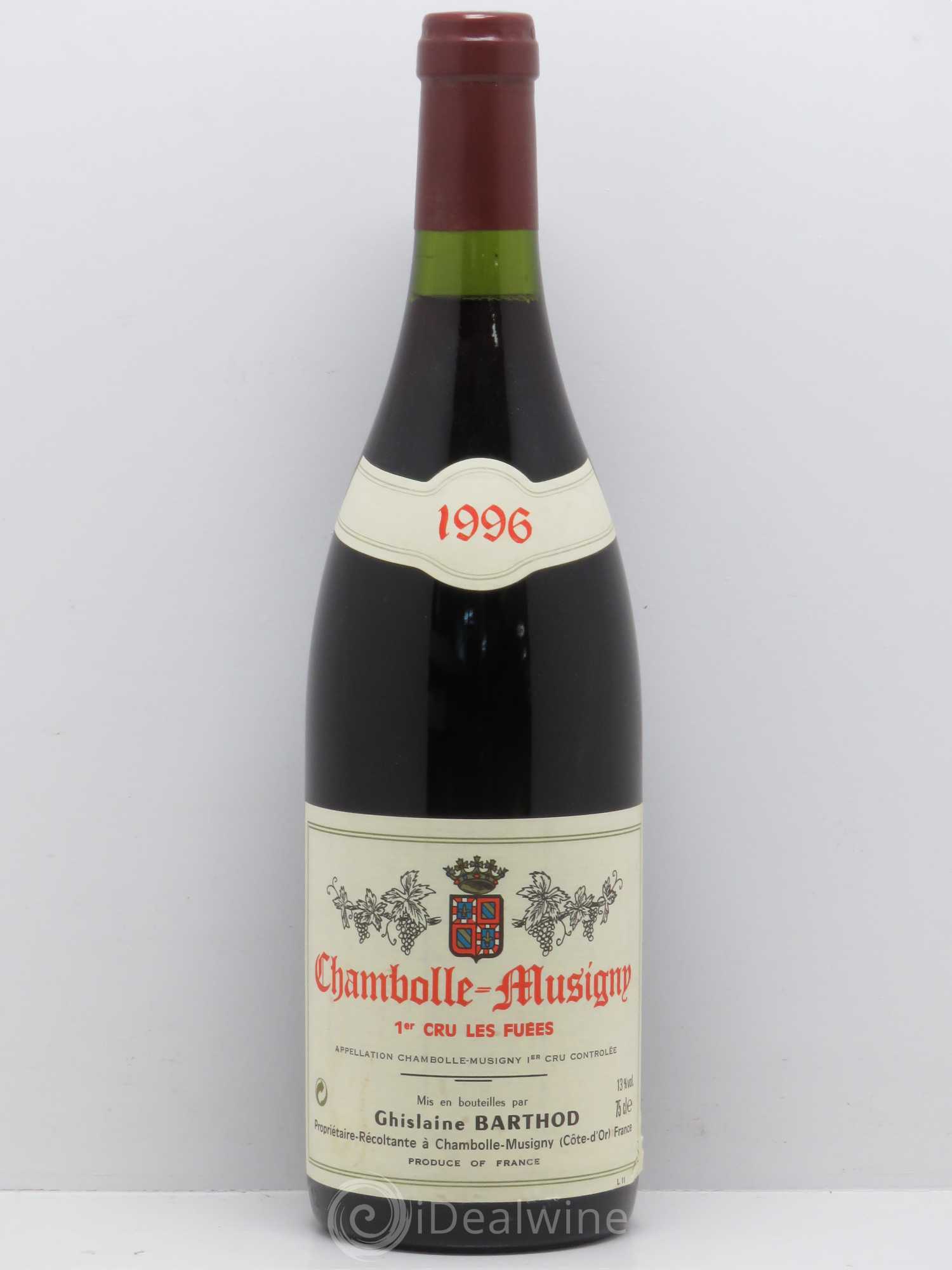 Chambolle-Musigny 1er Cru Les Fuées Ghislaine Barthod 1996 - Lot de 1 bouteille - 0