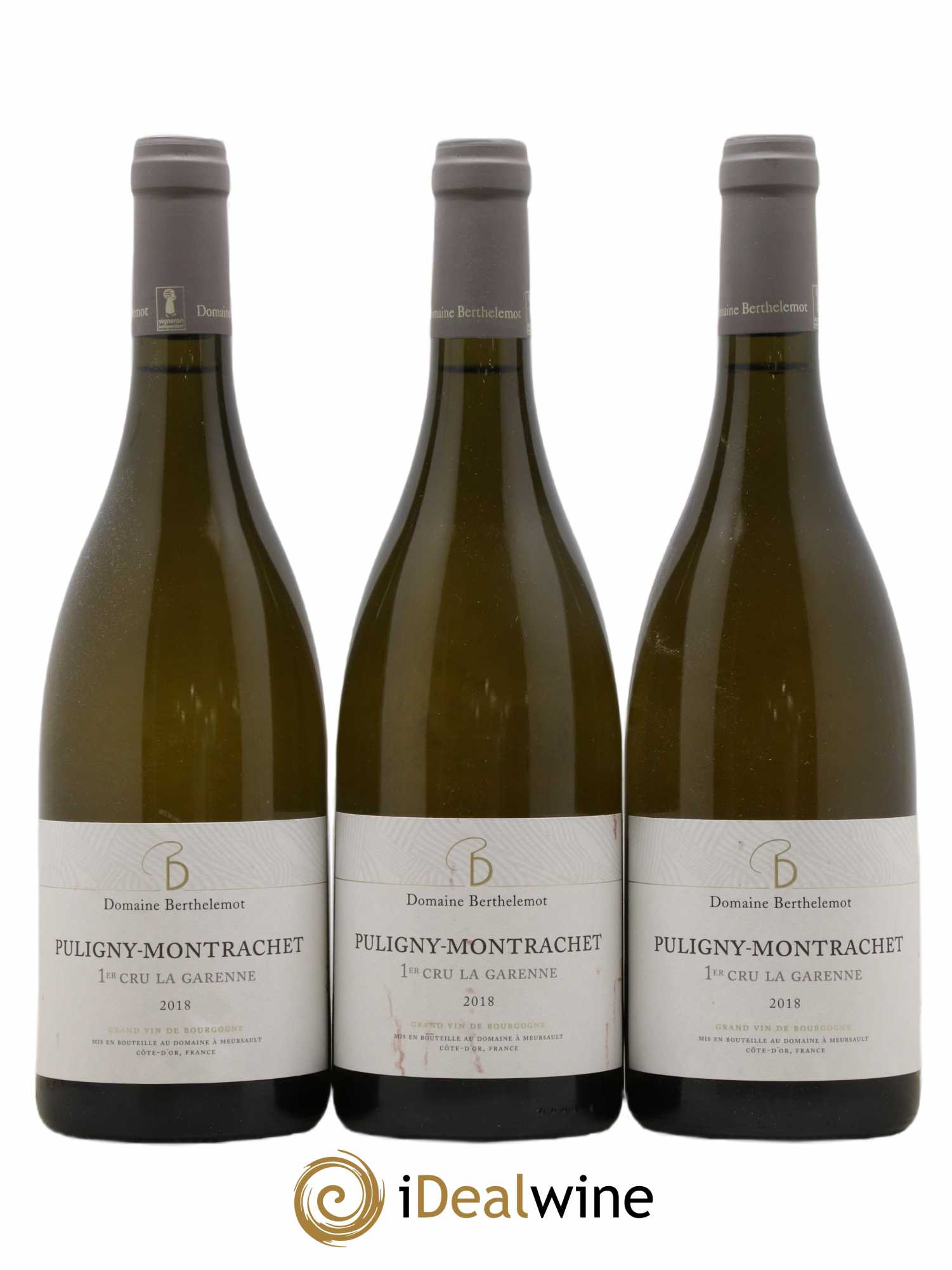 Puligny-Montrachet 1er Cru La Garenne Domaine Berthelemot (sans prix de réserve) 2018 - Posten von 3 Flaschen - 0