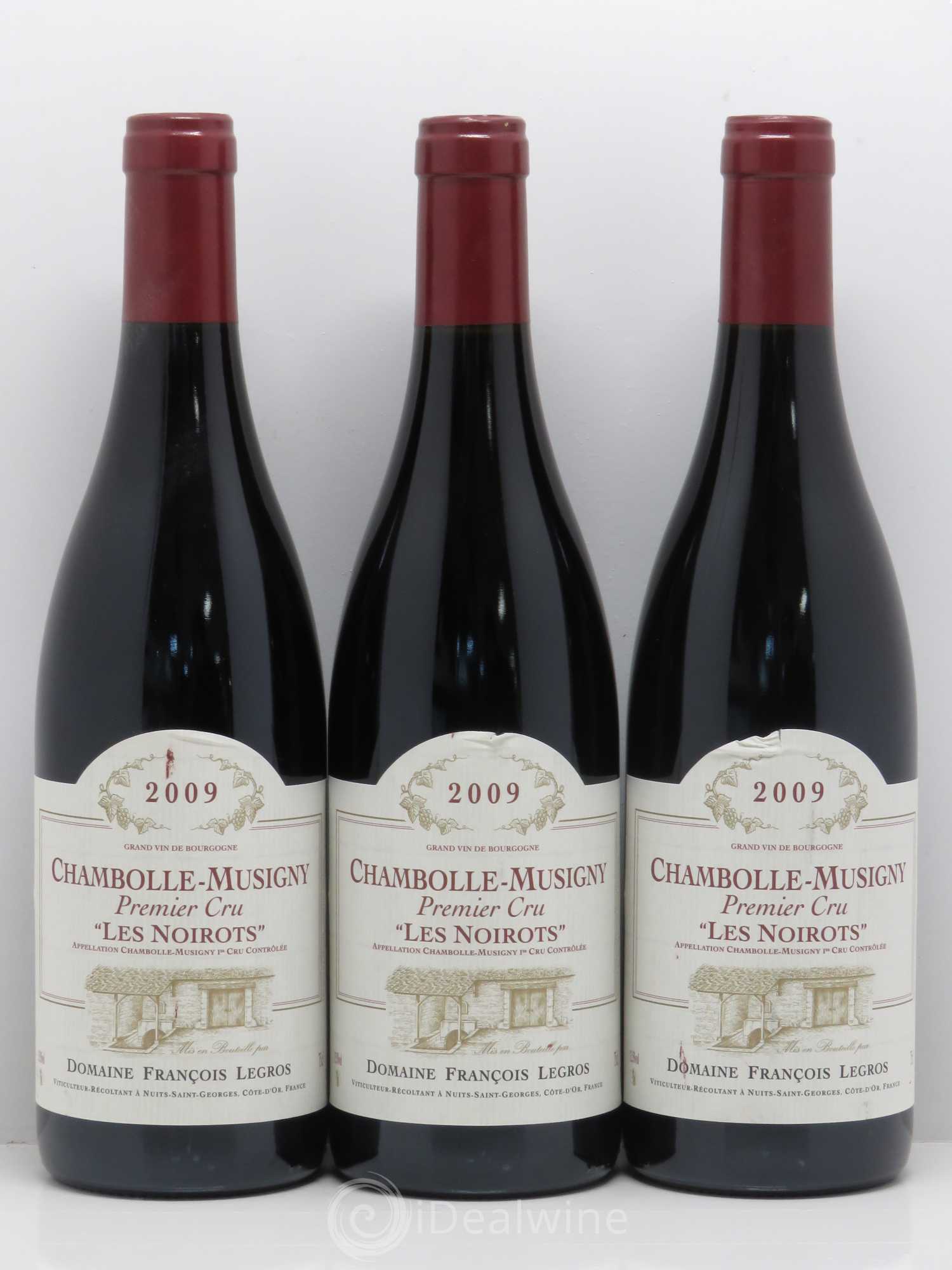 Chambolle-Musigny 1er Cru Les Noirots - François Legros 2009 - Lot de 6 bouteilles - 1