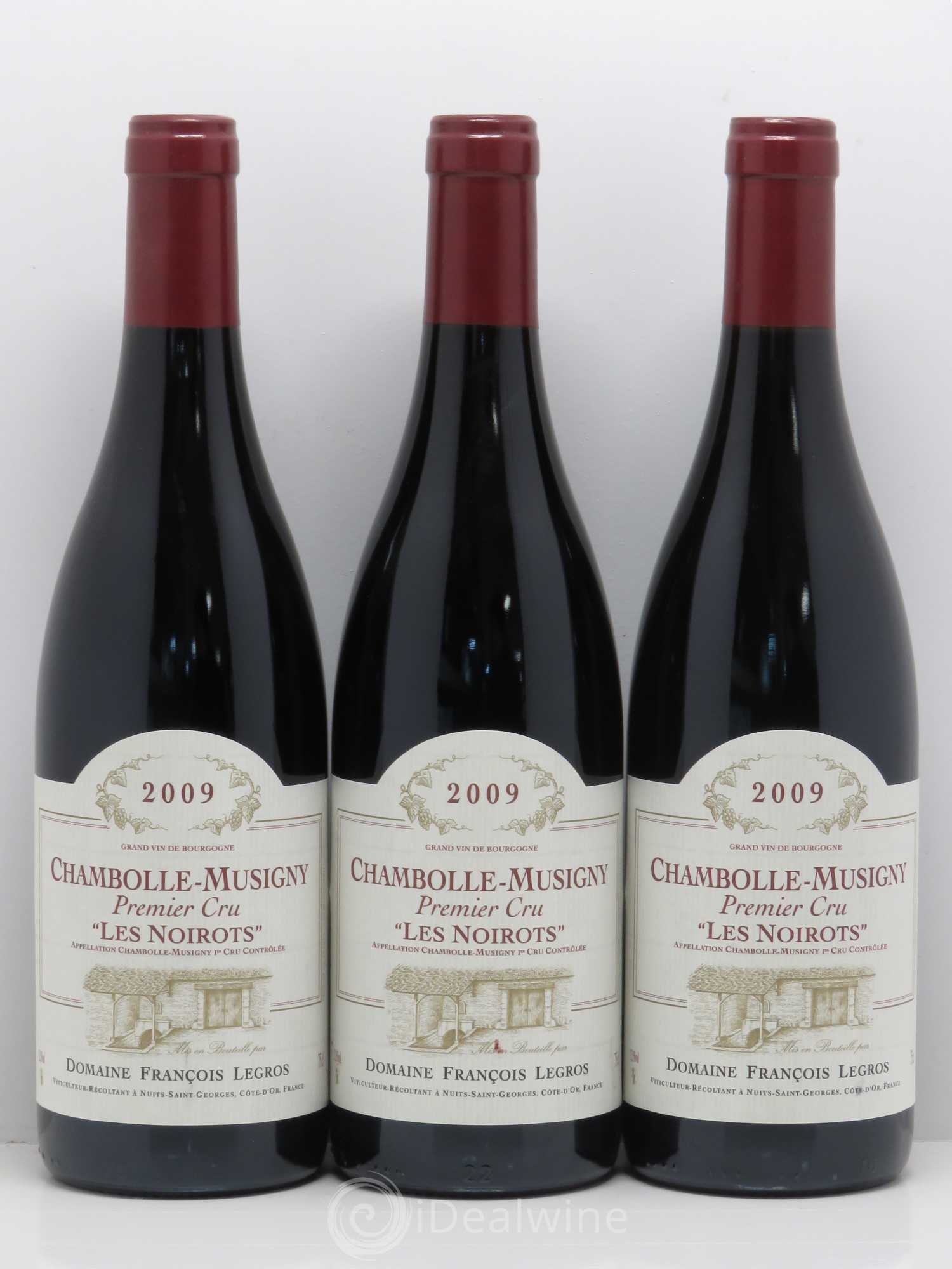 Chambolle-Musigny 1er Cru Les Noirots - François Legros 2009 - Lot de 6 bouteilles - 2