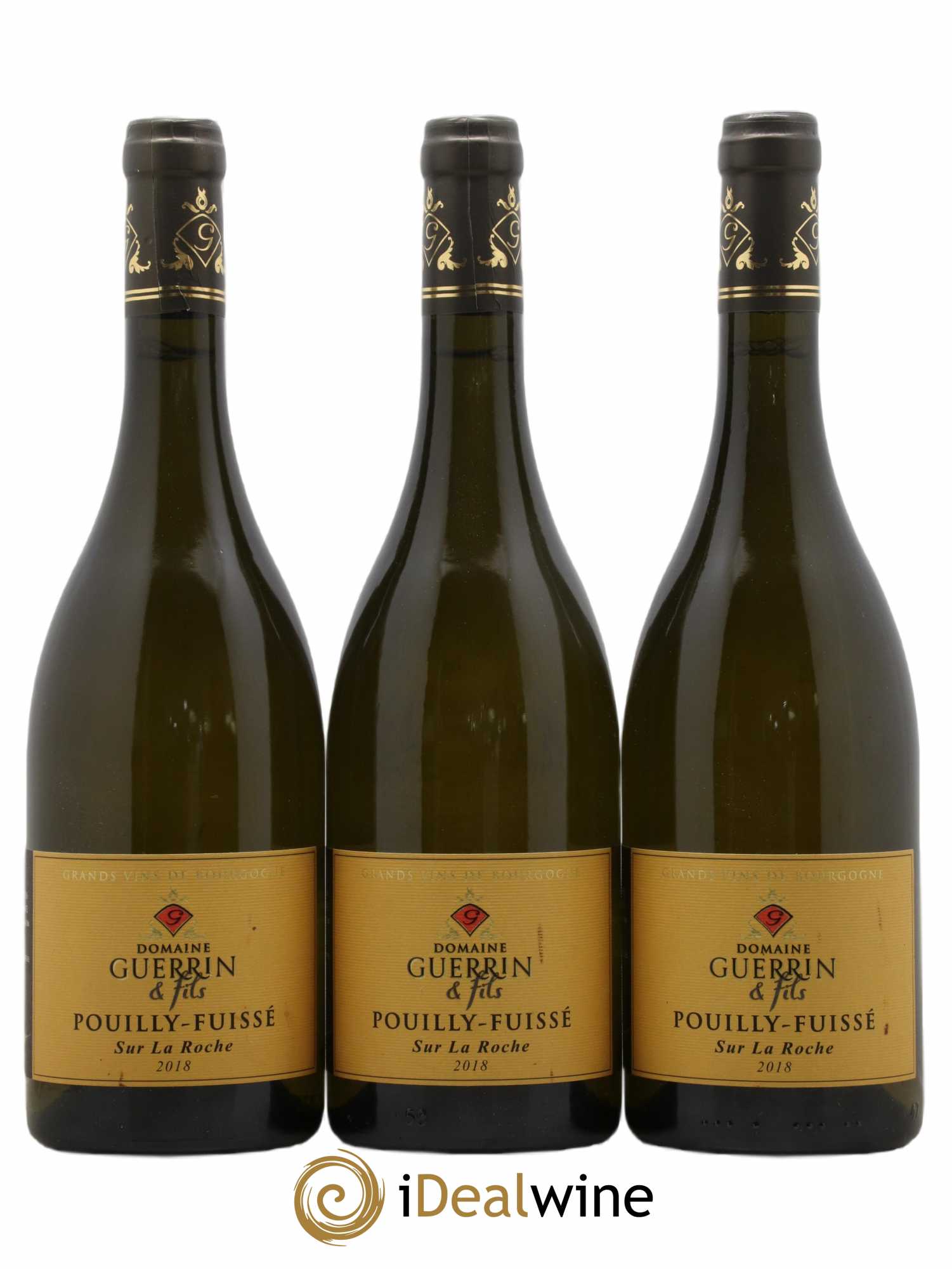 Pouilly-Fuissé Sur La Roche Domaine Guerrin 2018 - Lot de 3 bouteilles - 0