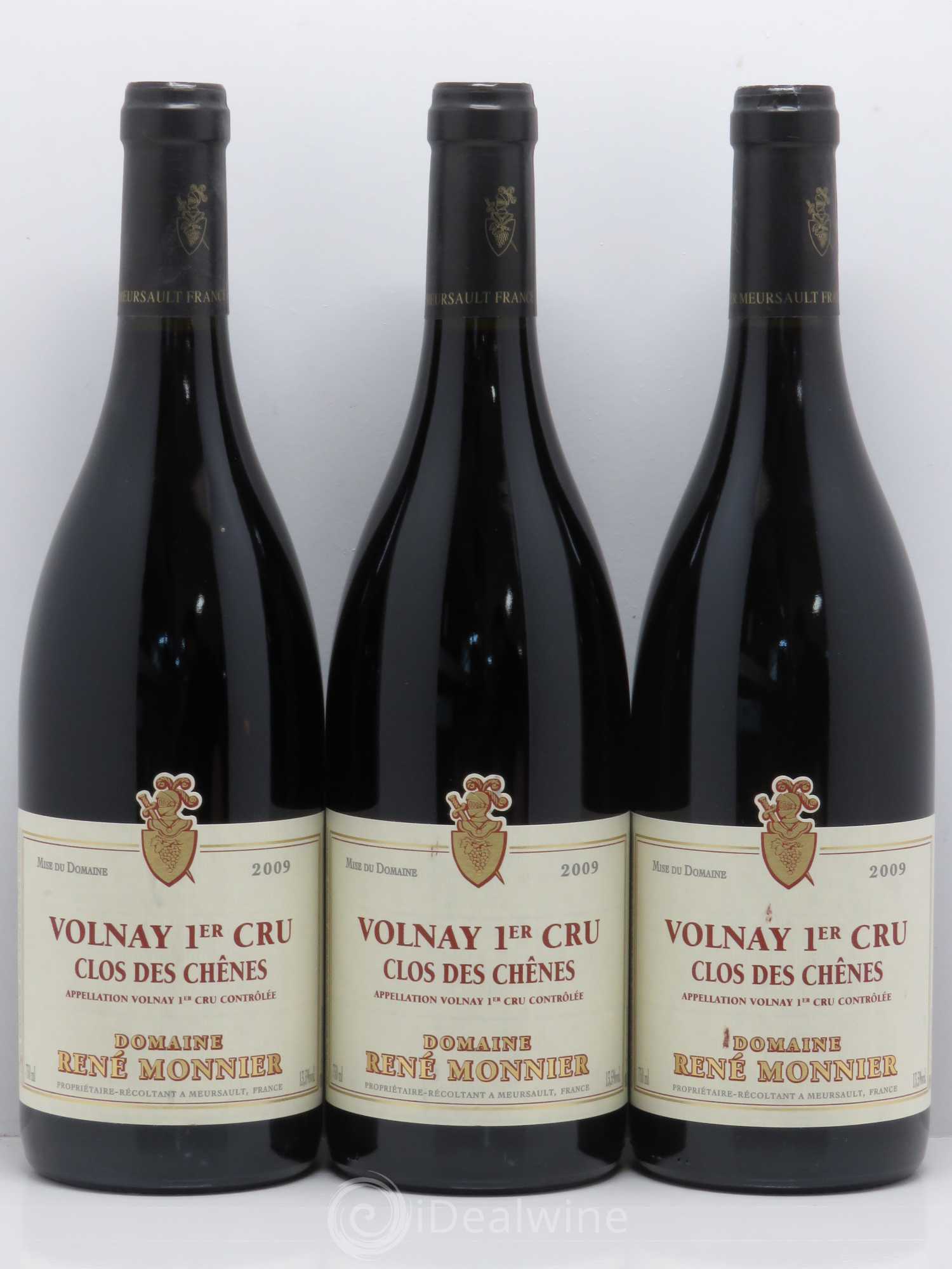 Volnay 1er Cru Clos des Chênes - Monnier 2009 - Posten von 6 Flaschen - 2