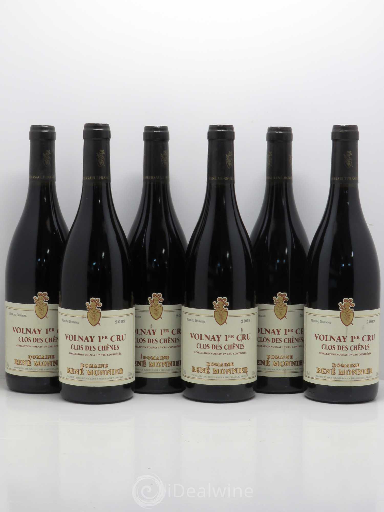 Volnay 1er Cru Clos des Chênes - Monnier 2009 - Posten von 6 Flaschen - 0