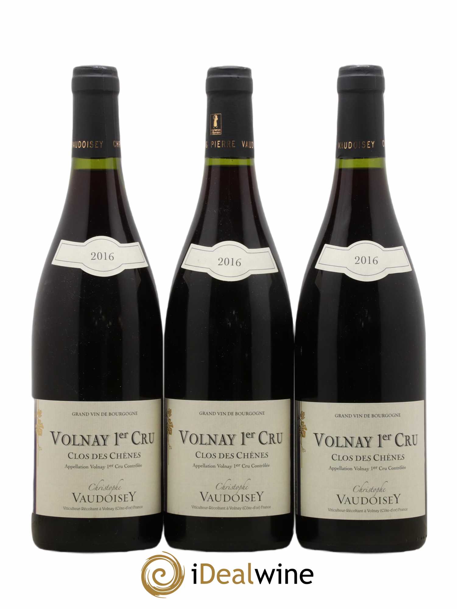 Volnay 1er Cru Clos Des Chênes Domaine C. Vaudoisey (sans prix de réserve) 2016 - Posten von 3 Flaschen - 0