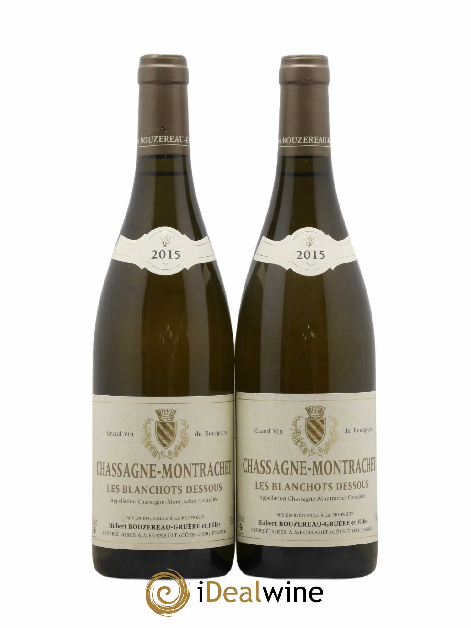 Chassagne-Montrachet Les Blanchots Dessous Domaine Bouzereau Gruere 2015 - Posten von 2 Flaschen - 0