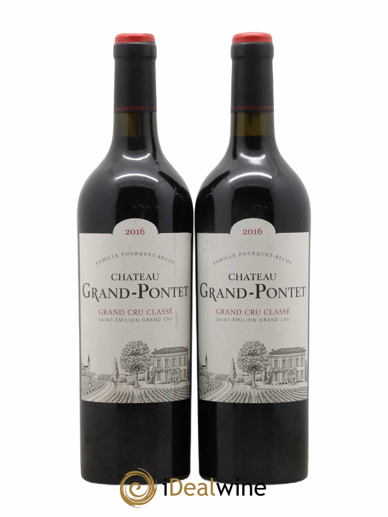Château Grand Pontet Grand Cru Classé 2016 - Lot de 2 bouteilles - 0