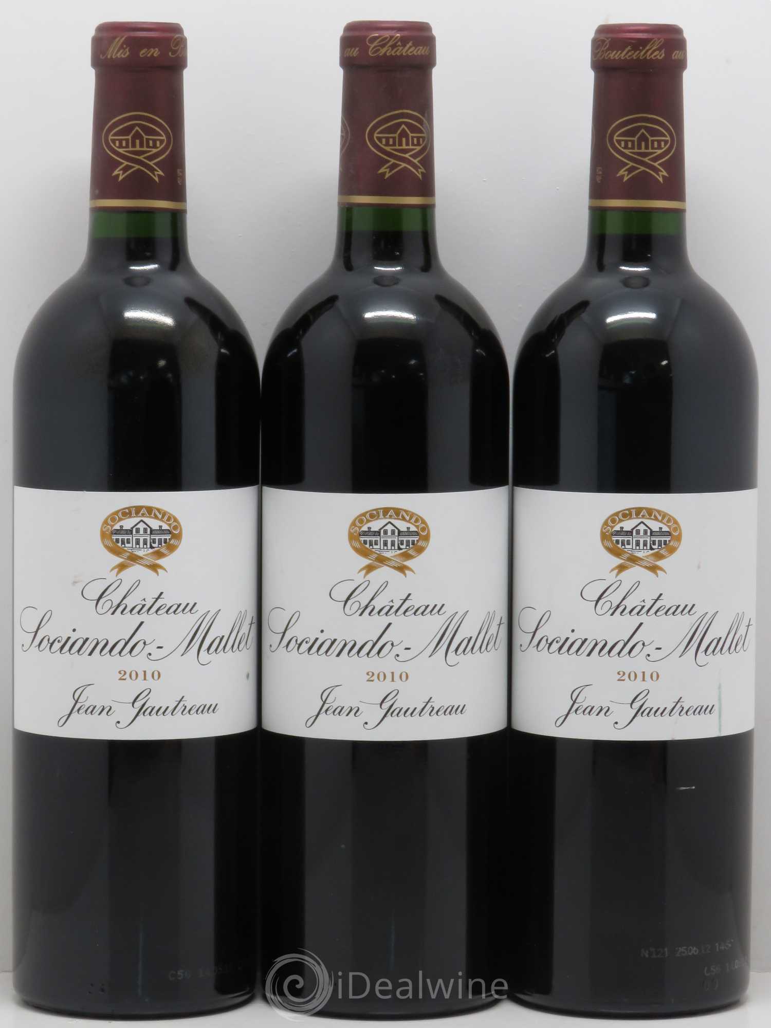 Château Sociando Mallet 2010 - Lot de 6 bouteilles - 2