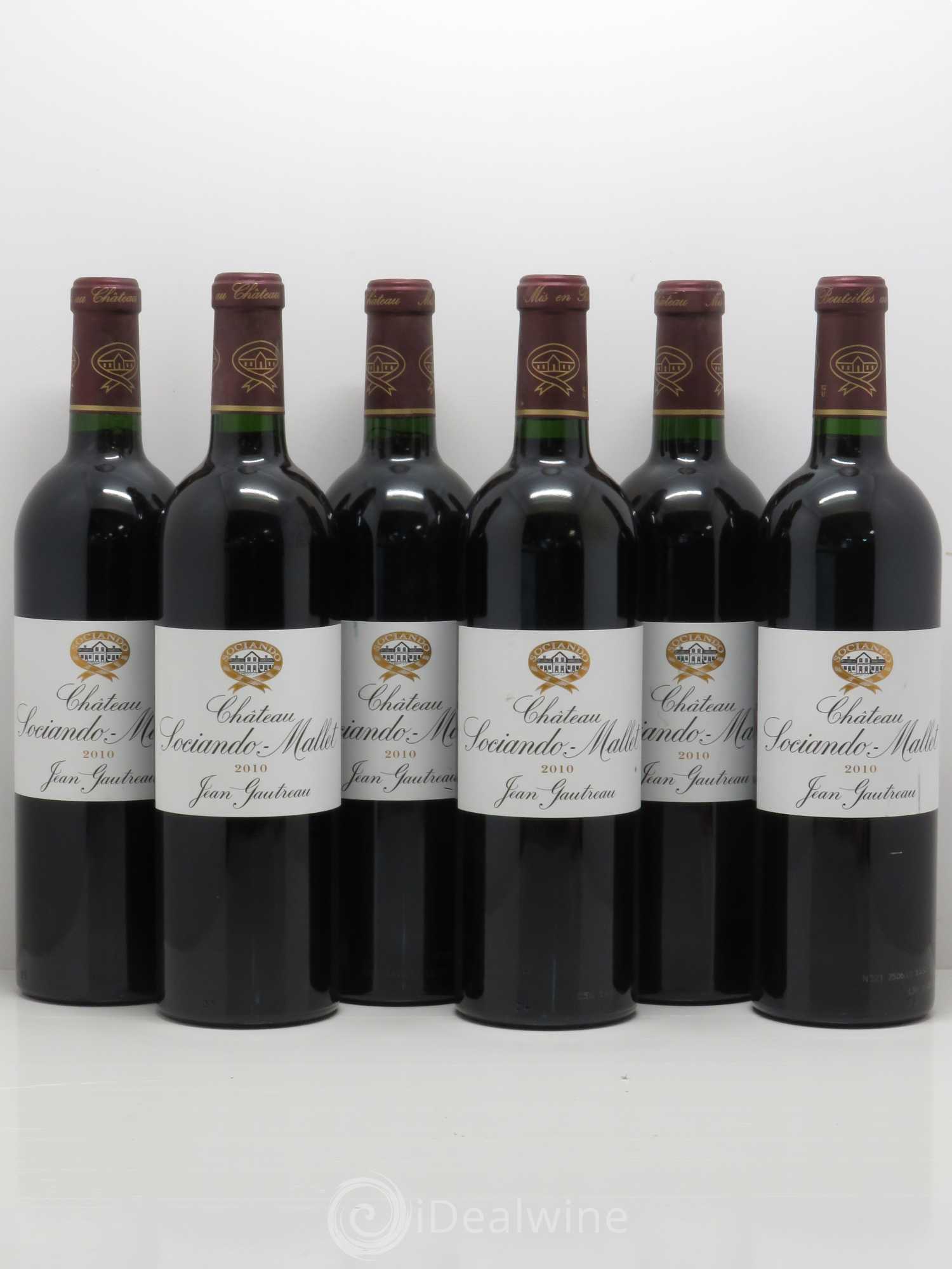 Château Sociando Mallet 2010 - Lot de 6 bouteilles - 0