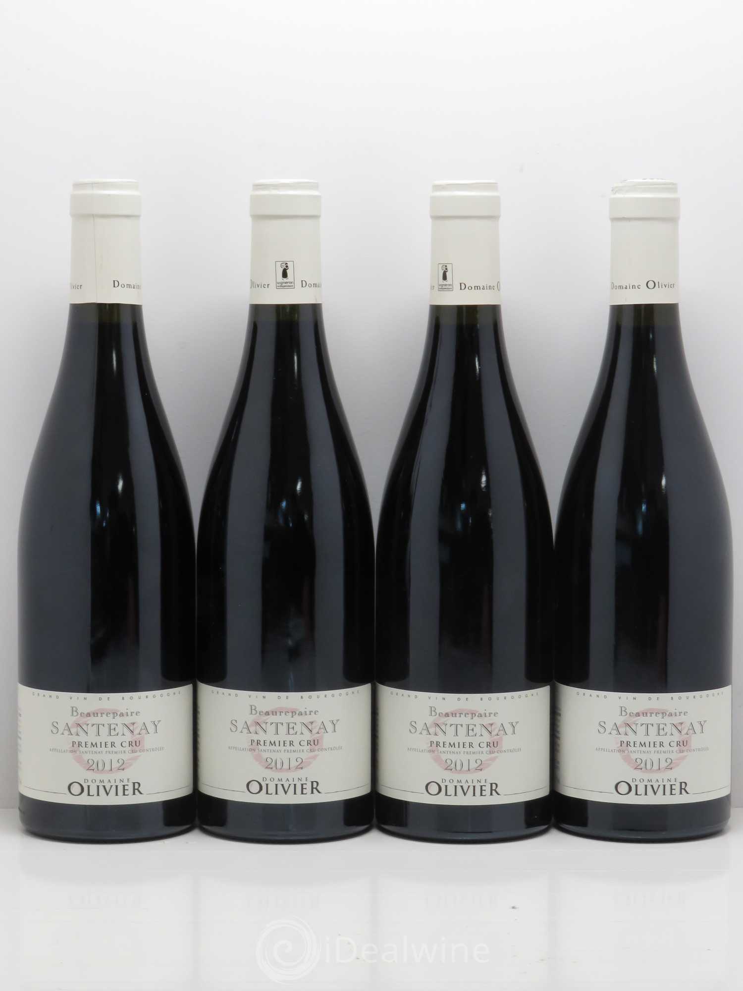Santenay 1er Cru Beaurepair - Olivier (sans prix de réserve) 2012 - Posten von 4 Flaschen - 0