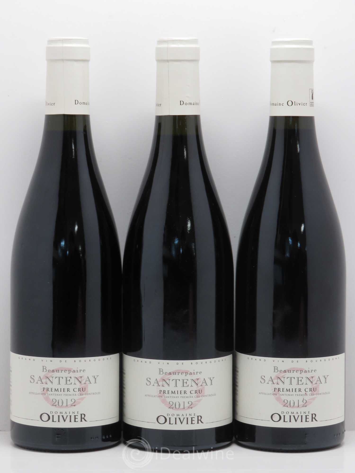 Santenay 1er Cru Beaurepair - Olivier 2012 - Posten von 3 Flaschen - 0