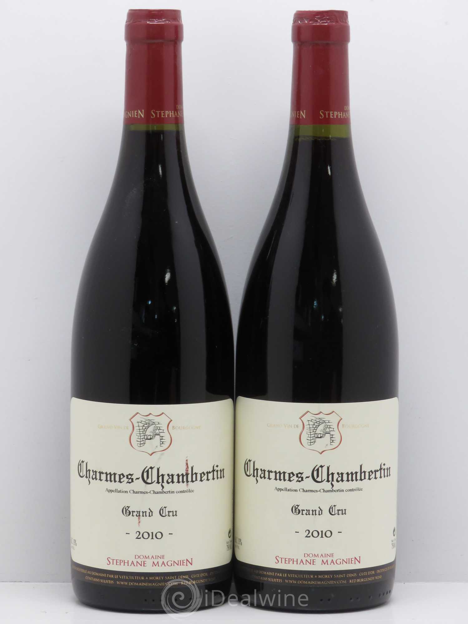 Charmes-Chambertin Grand Cru Stéphane Magnien (Domaine) 2010 - Lot de 2 bouteilles - 0