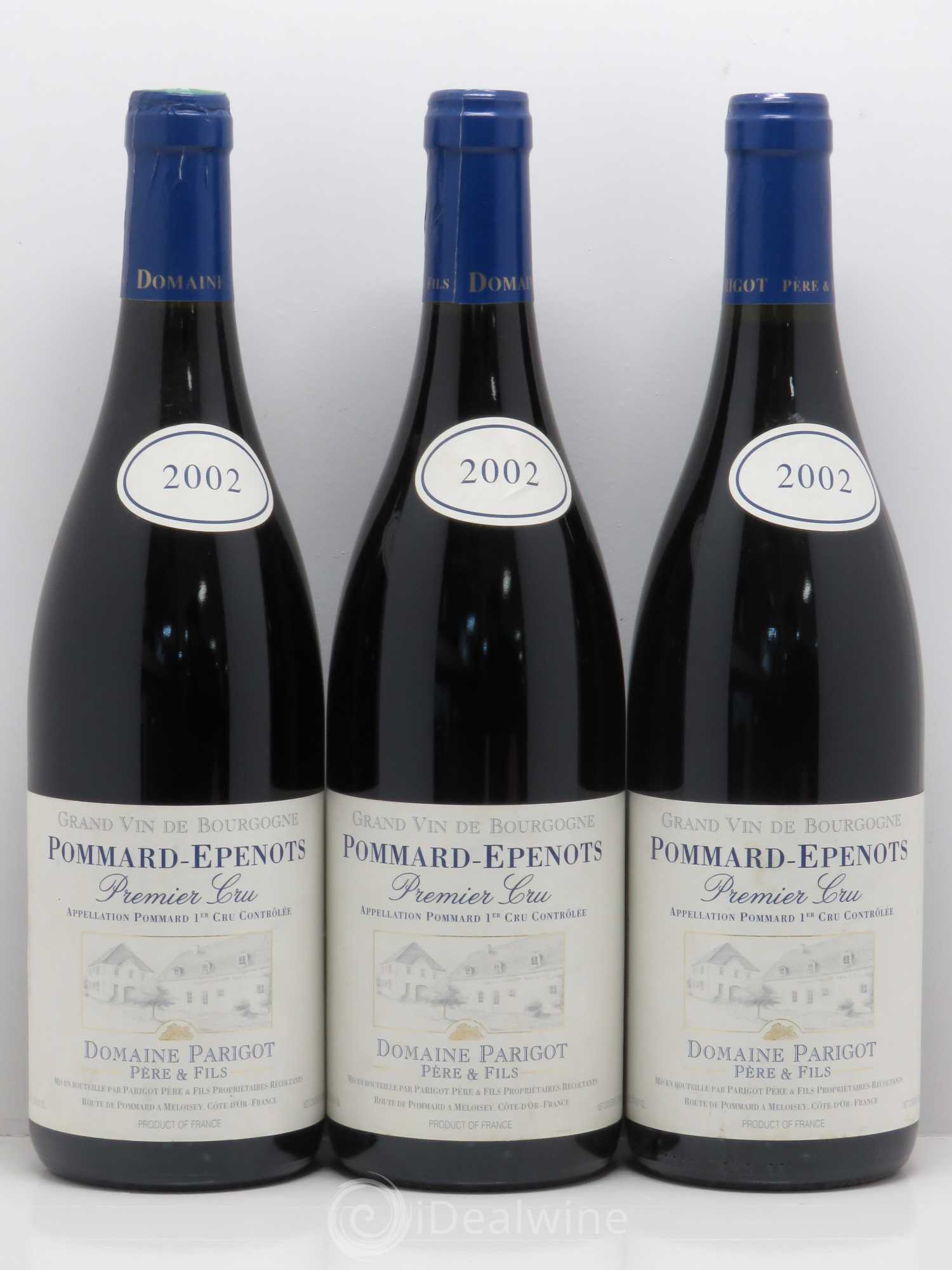 Pommard 1er Cru Les Epenots - Parigot 2002 - Posten von 3 Flaschen - 0