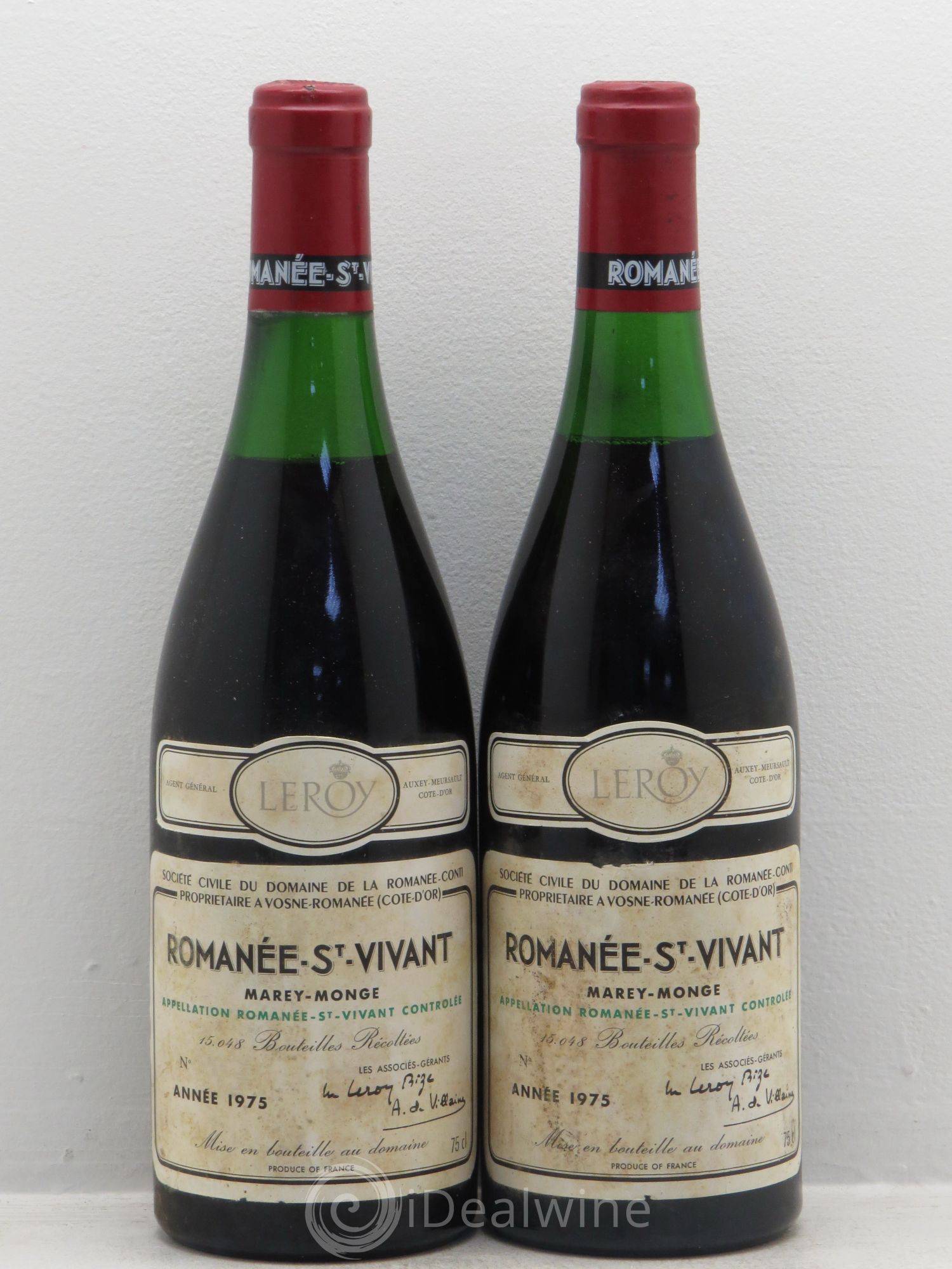 Romanée-Saint-Vivant Grand Cru Domaine de la Romanée-Conti 1975 - Lot de 2 bouteilles - 0