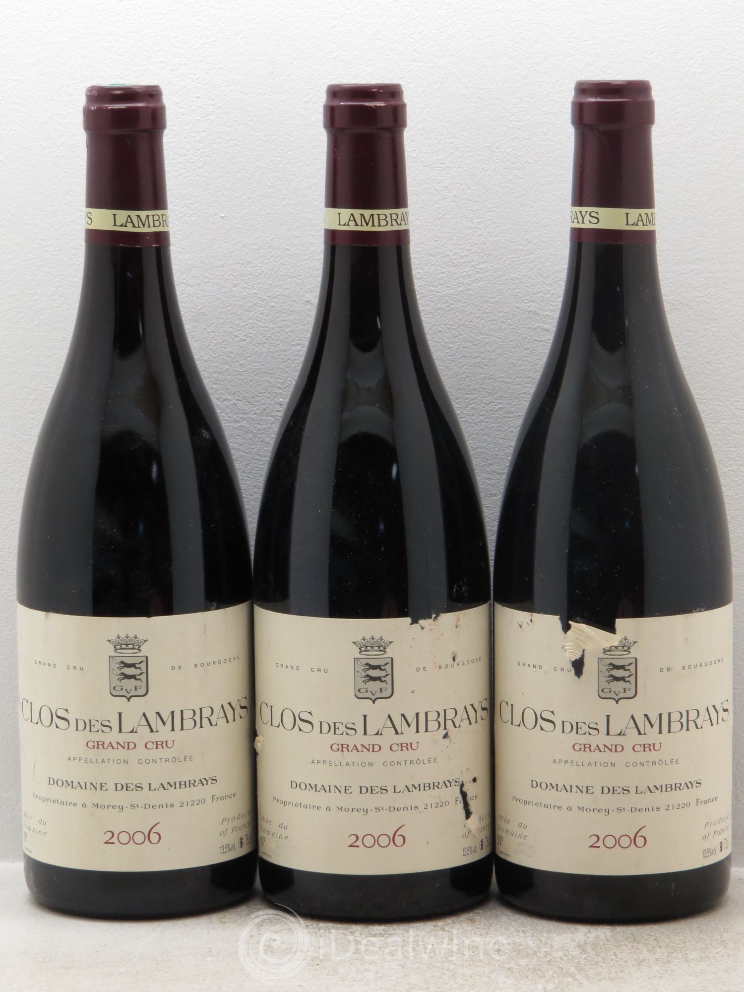 Clos des Lambrays Grand Cru Domaine des Lambrays 2006 - Lot de 3 bouteilles - 0