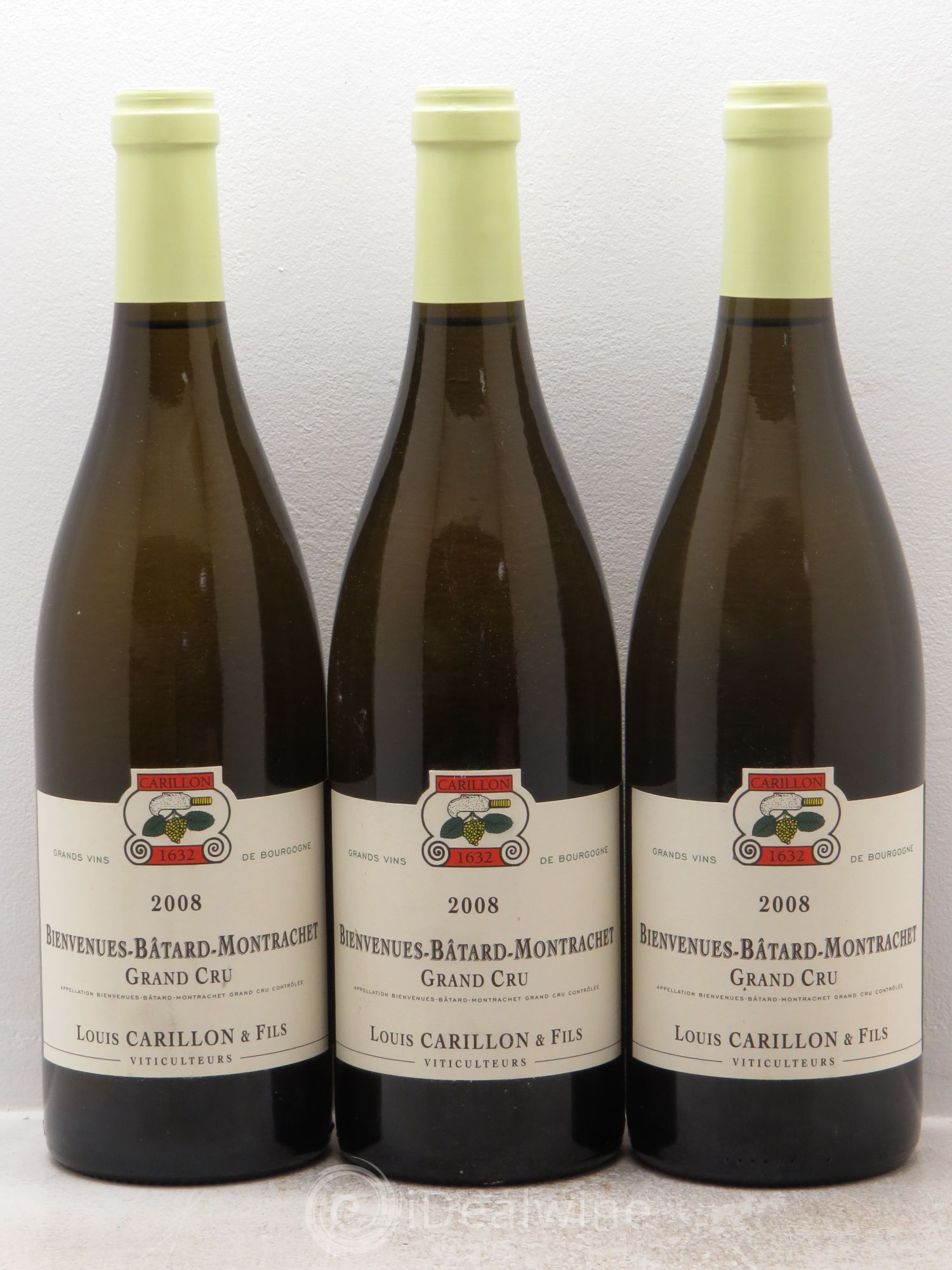 Bienvenues-Bâtard-Montrachet Grand Cru Louis Carillon & Fils 2008 - Lot de 3 bouteilles - 0