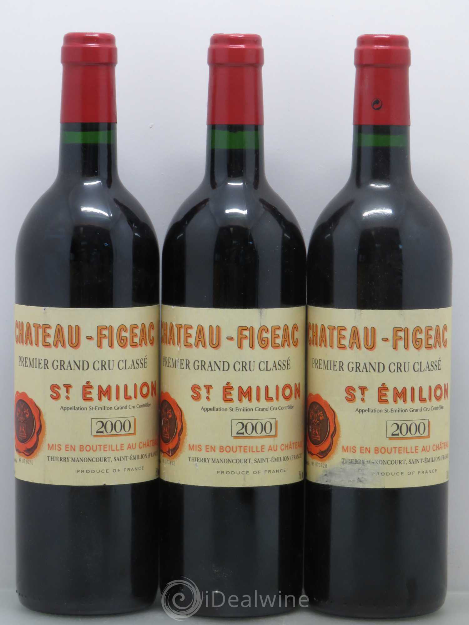 Château Figeac 1er Grand Cru Classé A 2000 - Lot de 6 bouteilles - 1