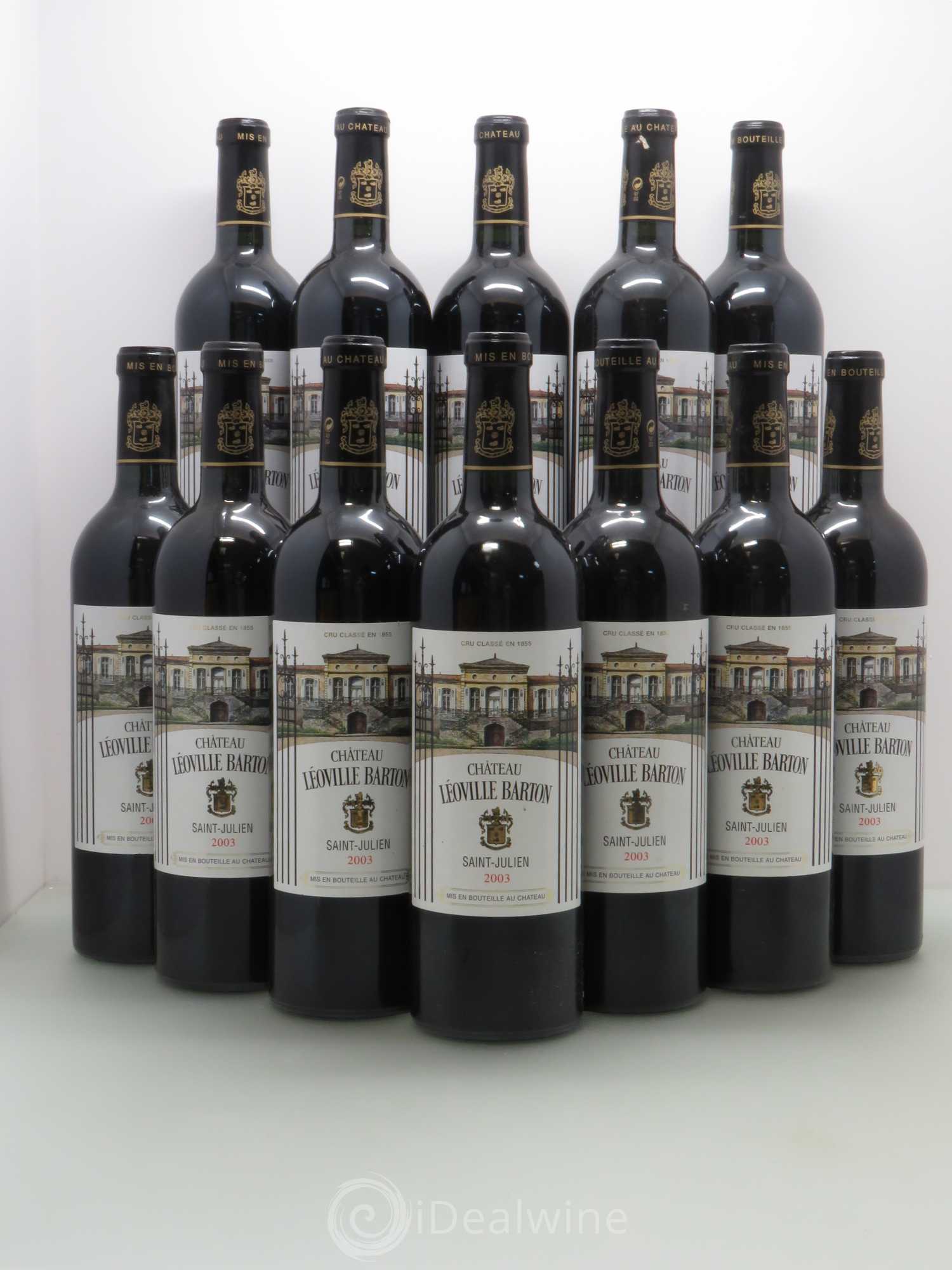 Château Léoville Barton 2ème Grand Cru Classé 2003 - Lot de 12 bouteilles - 0