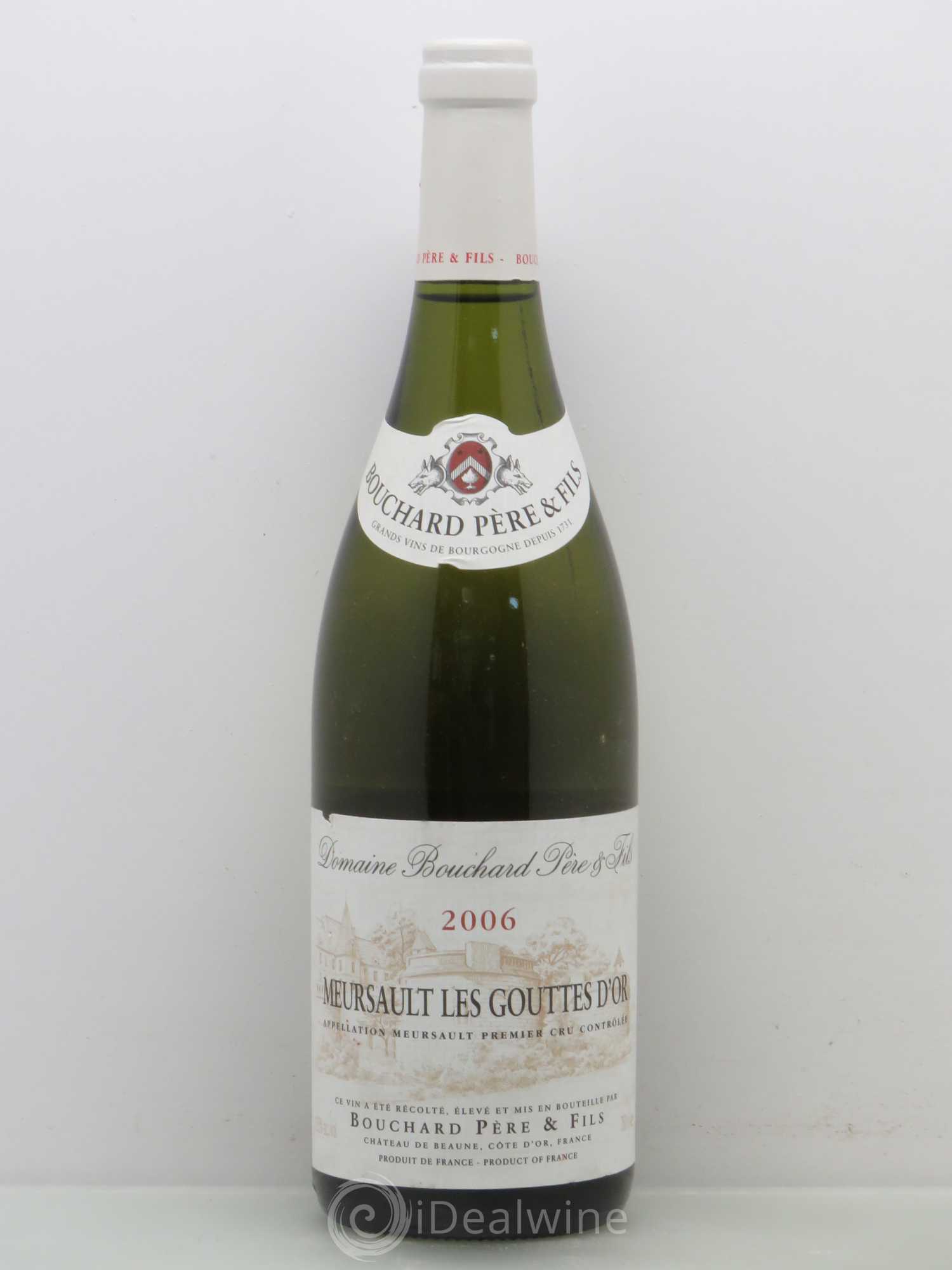 Meursault 1er Cru Les Gouttes d'Or Bouchard Père & Fils 2006 - Lot de 1 bouteille - 0