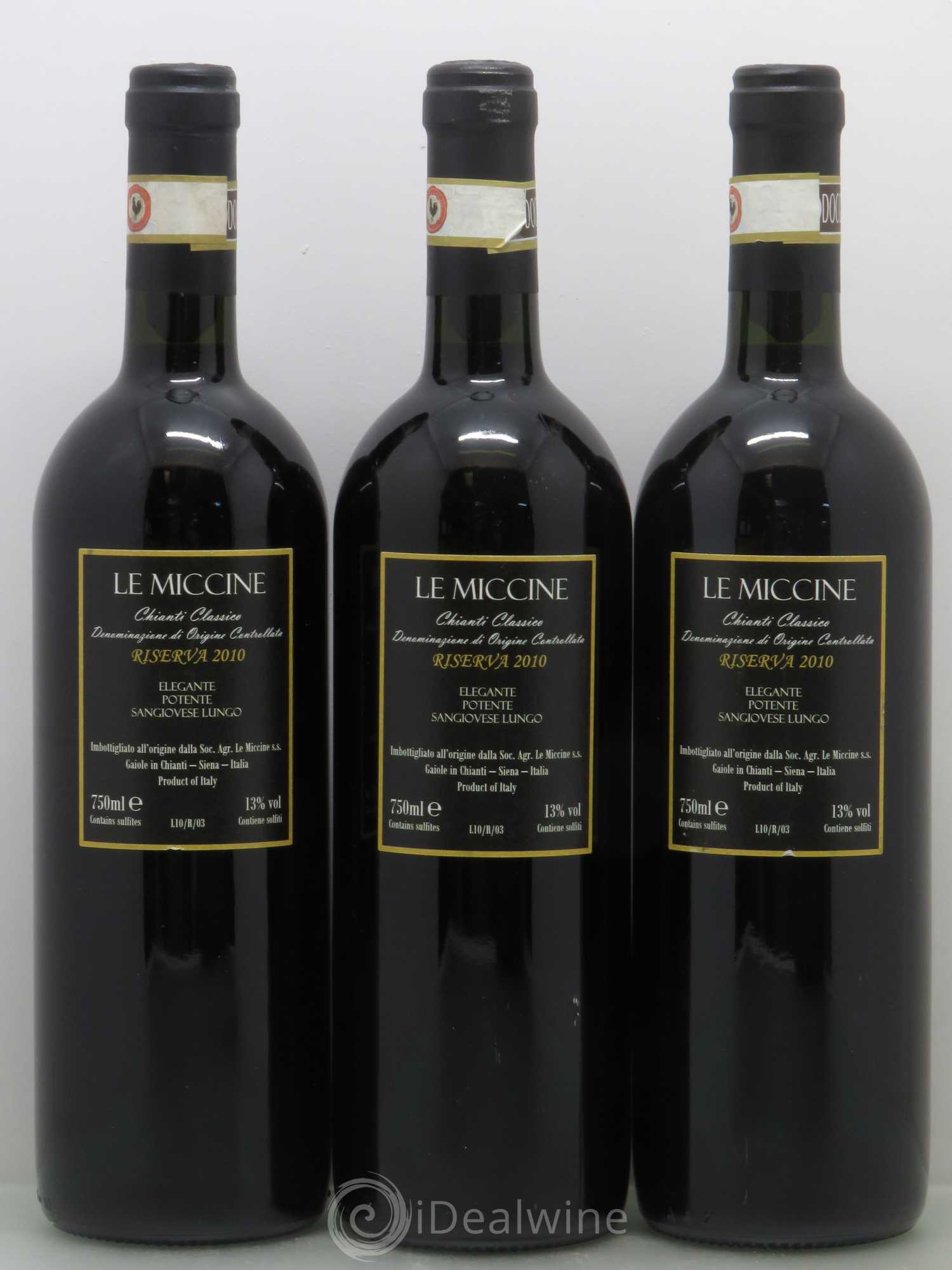 Chianti Classico DOCG Riserva Le Miccine DOCG 2010 - Lot de 6 bouteilles - 4
