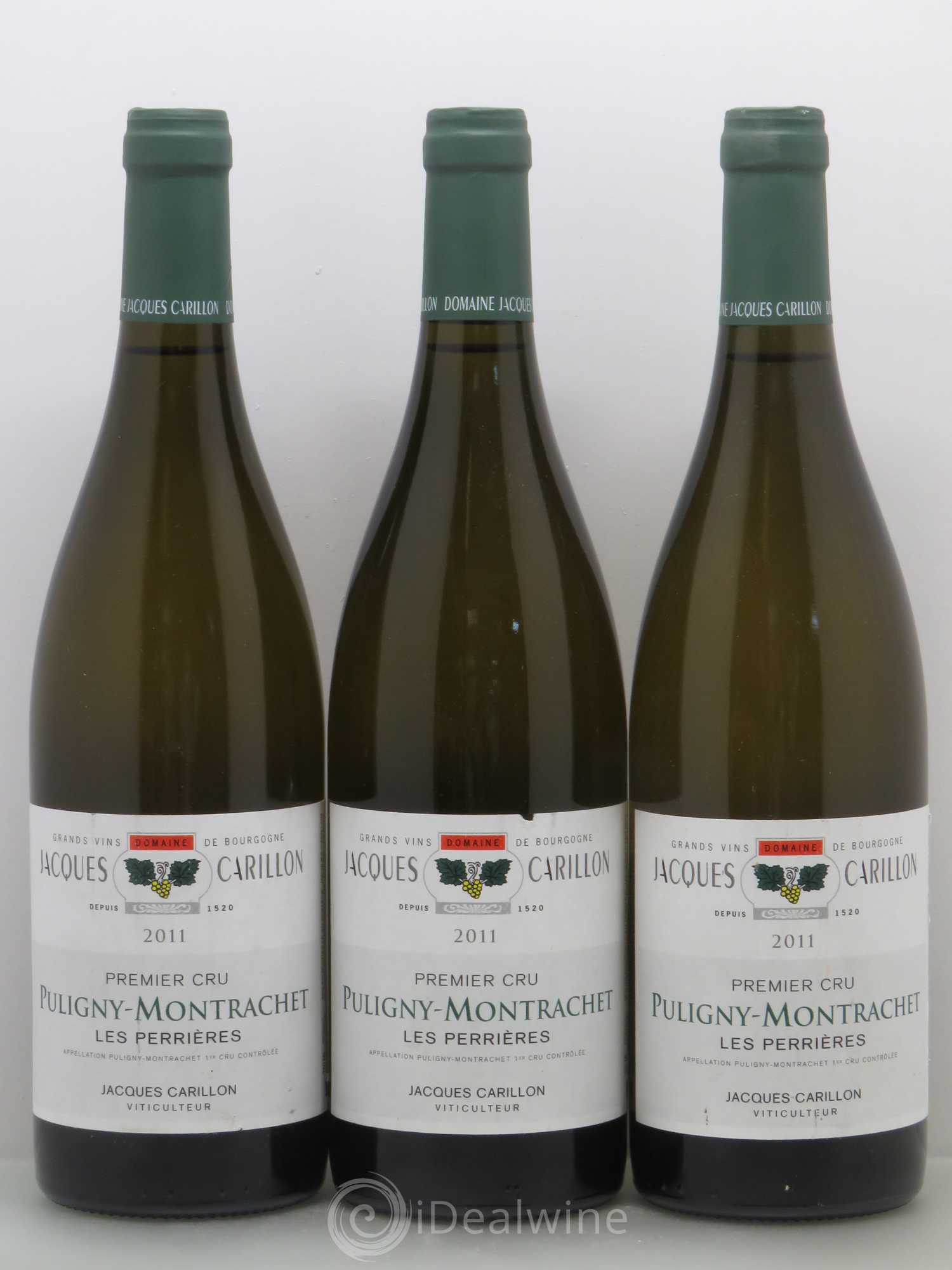 Puligny-Montrachet 1er Cru Perrieres Jacques Carrillon 2011 - Posten von 3 Flaschen - 0