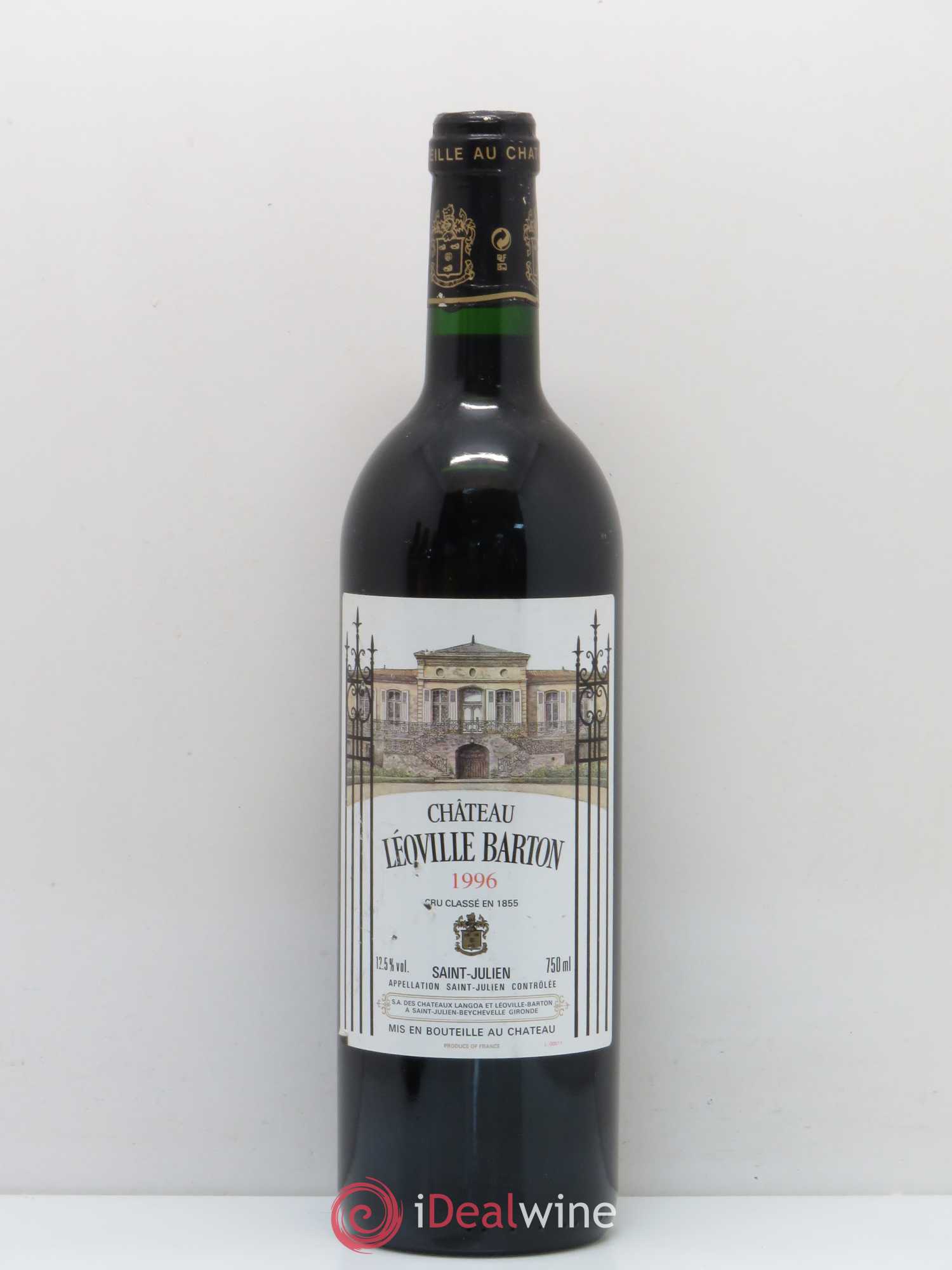 Château Léoville Barton 2ème Grand Cru Classé 1996 - Lot de 1 bouteille - 0