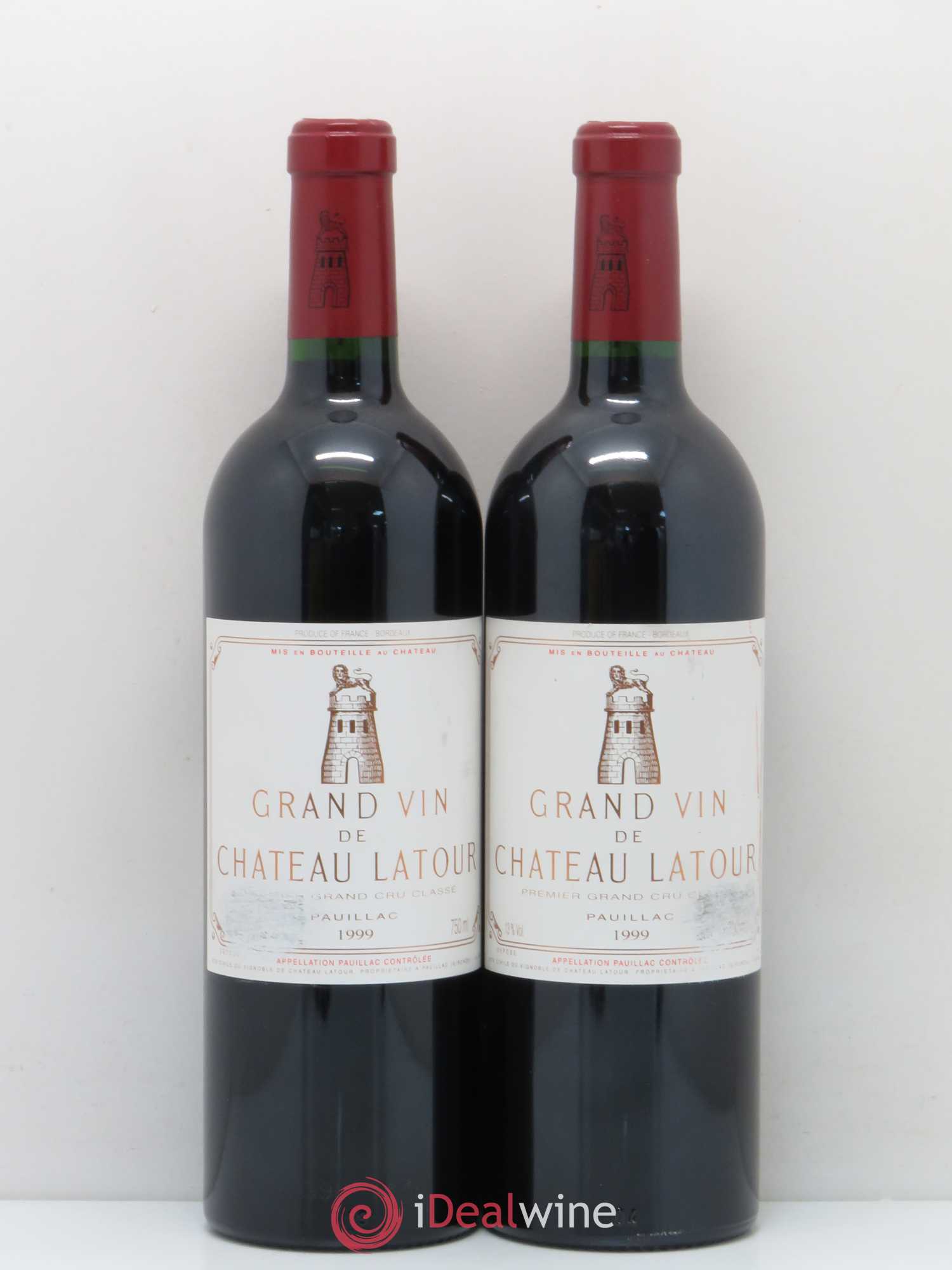 Château Latour 1er Grand Cru Classé 1999 - Lot de 2 bouteilles - 0