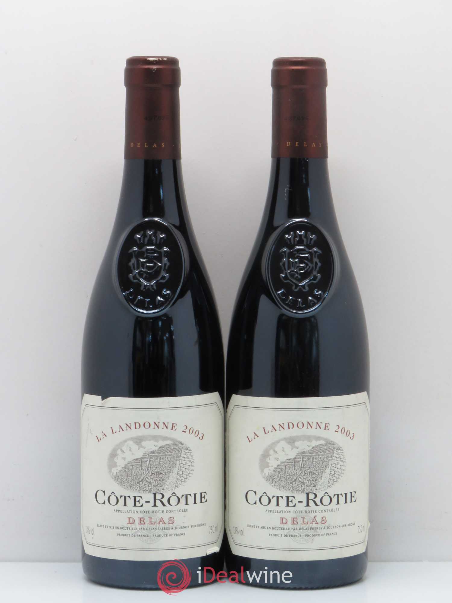 Côte-Rôtie La Landonne Delas Frères 2003 - Lot de 2 bouteilles - 0