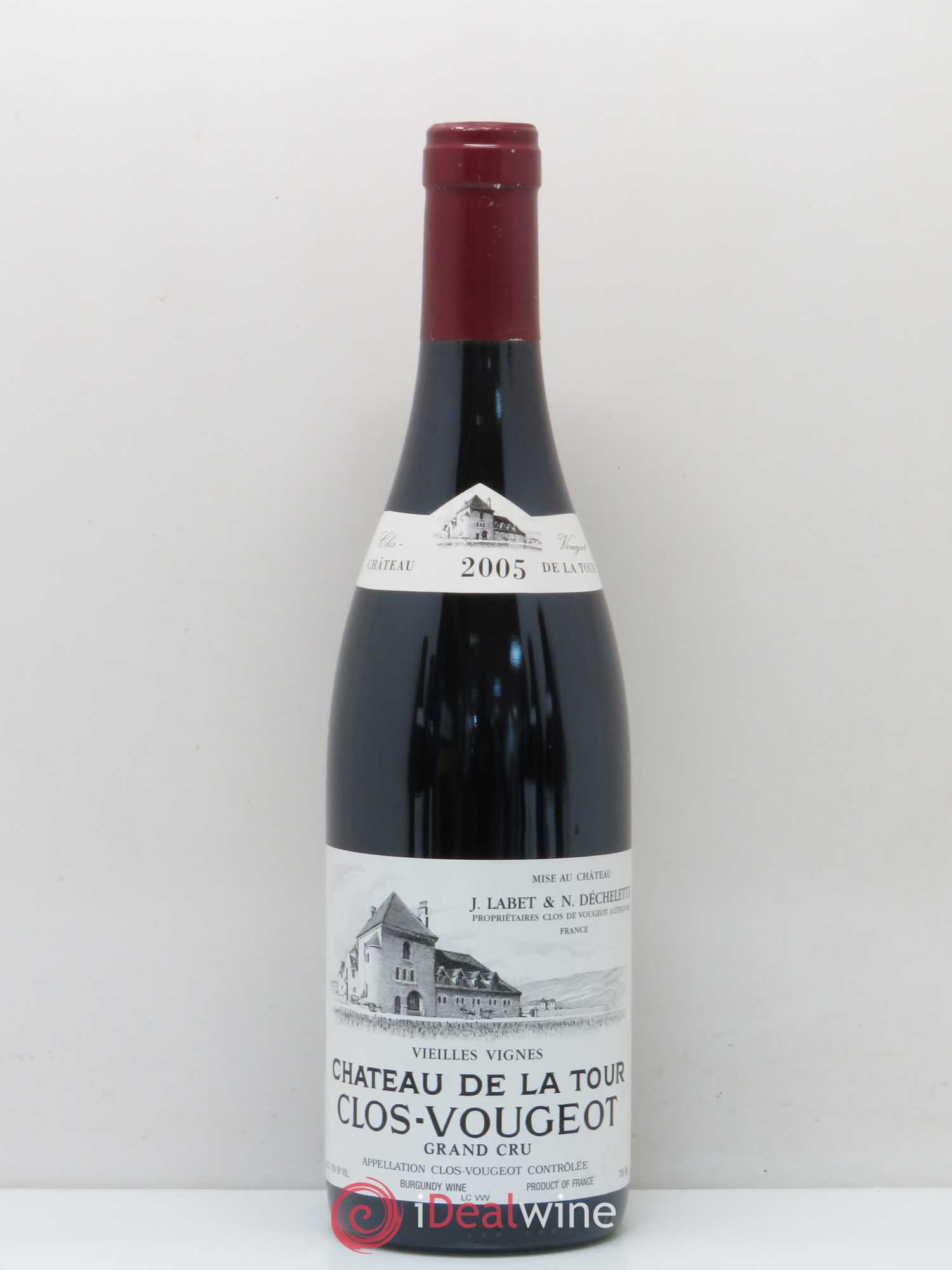 Clos de Vougeot Grand Cru Vieilles Vignes Château de La Tour 2005 - Lot de 1 bouteille - 0
