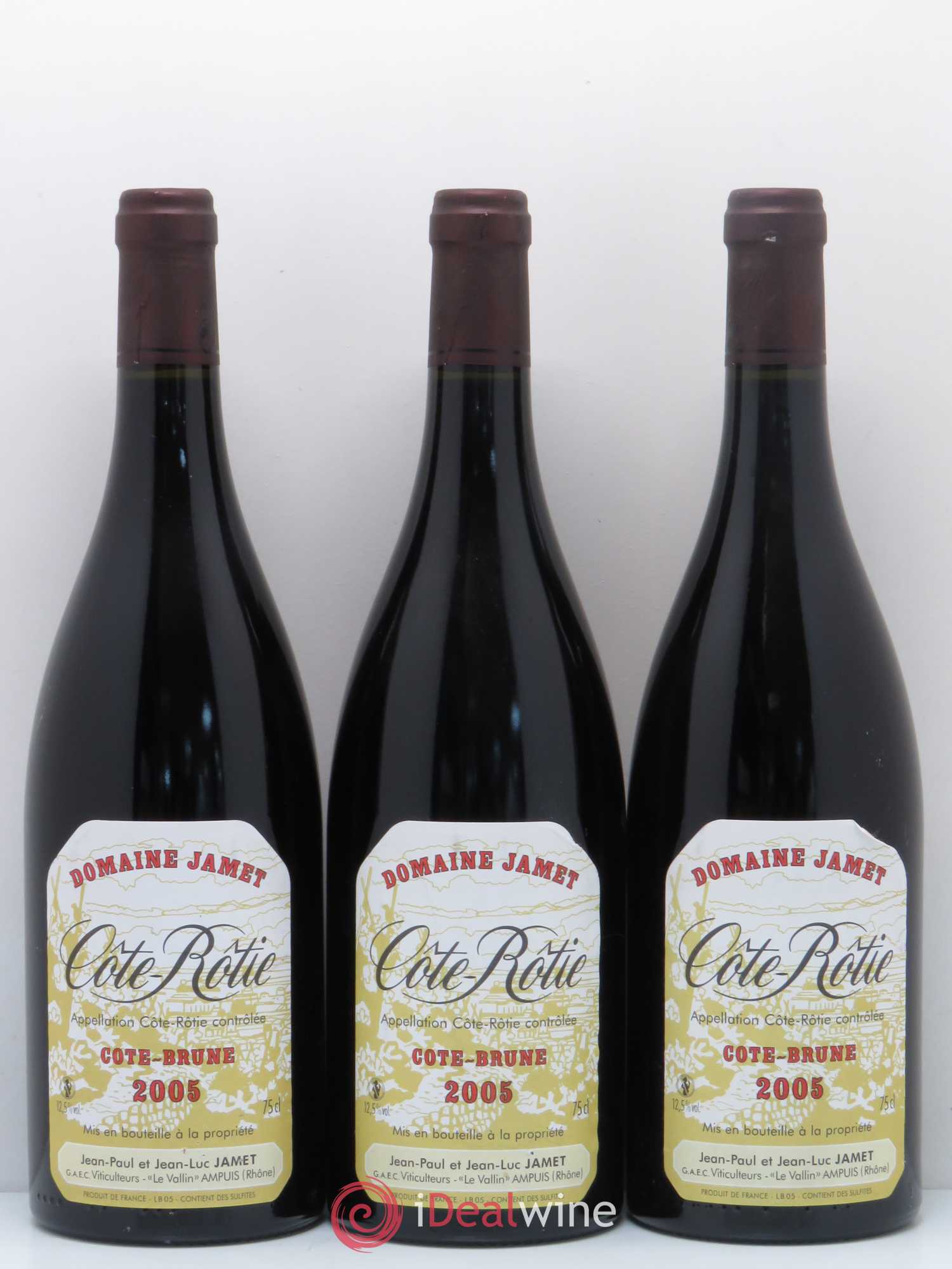 Côte-Rôtie Côte Brune Jamet (Domaine) 2005 - Lot de 3 bouteilles - 0