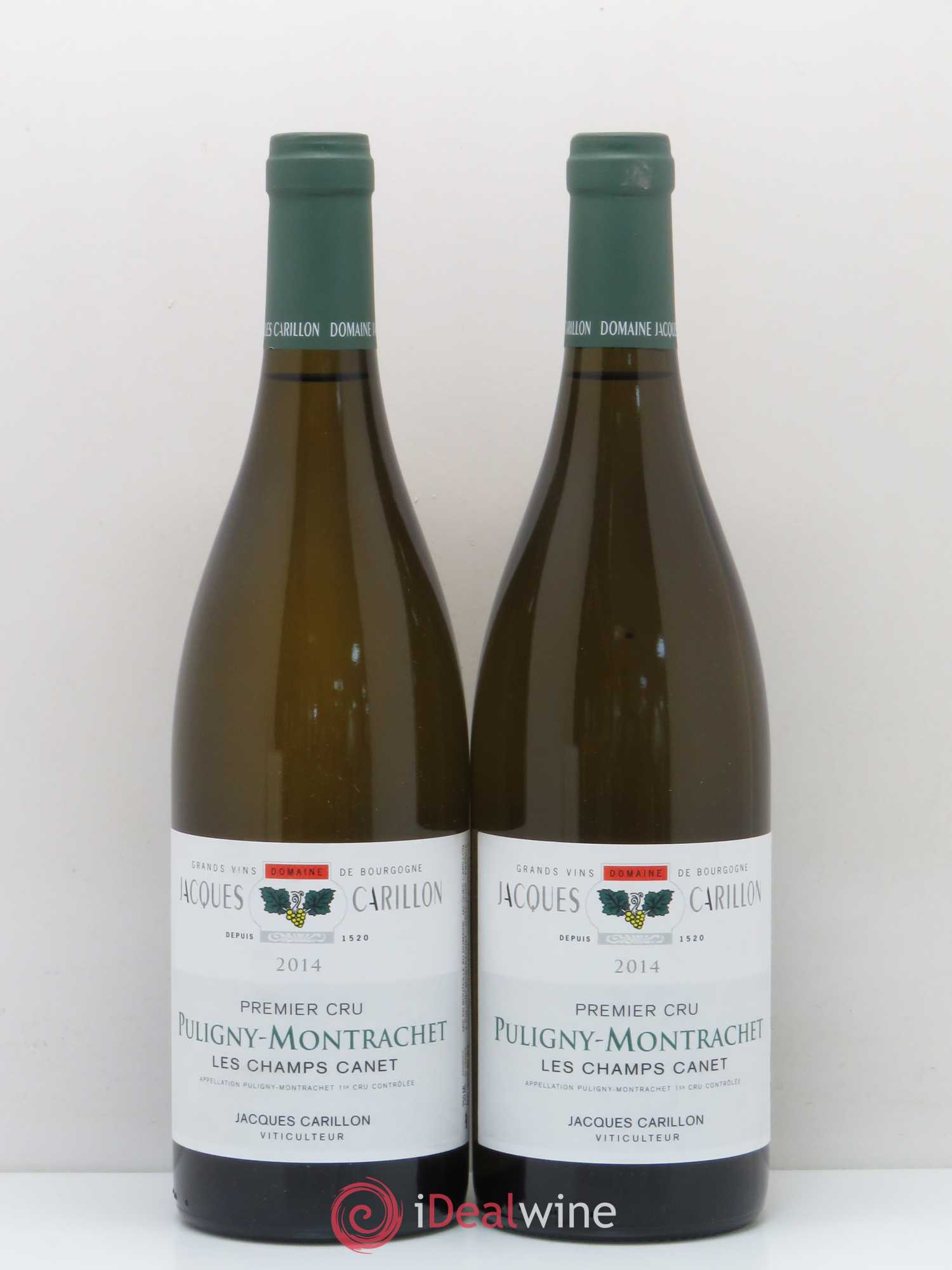 Puligny-Montrachet 1er Cru Les Champs Canet Jacques Carillon 2014 - Posten von 2 Flaschen - 0