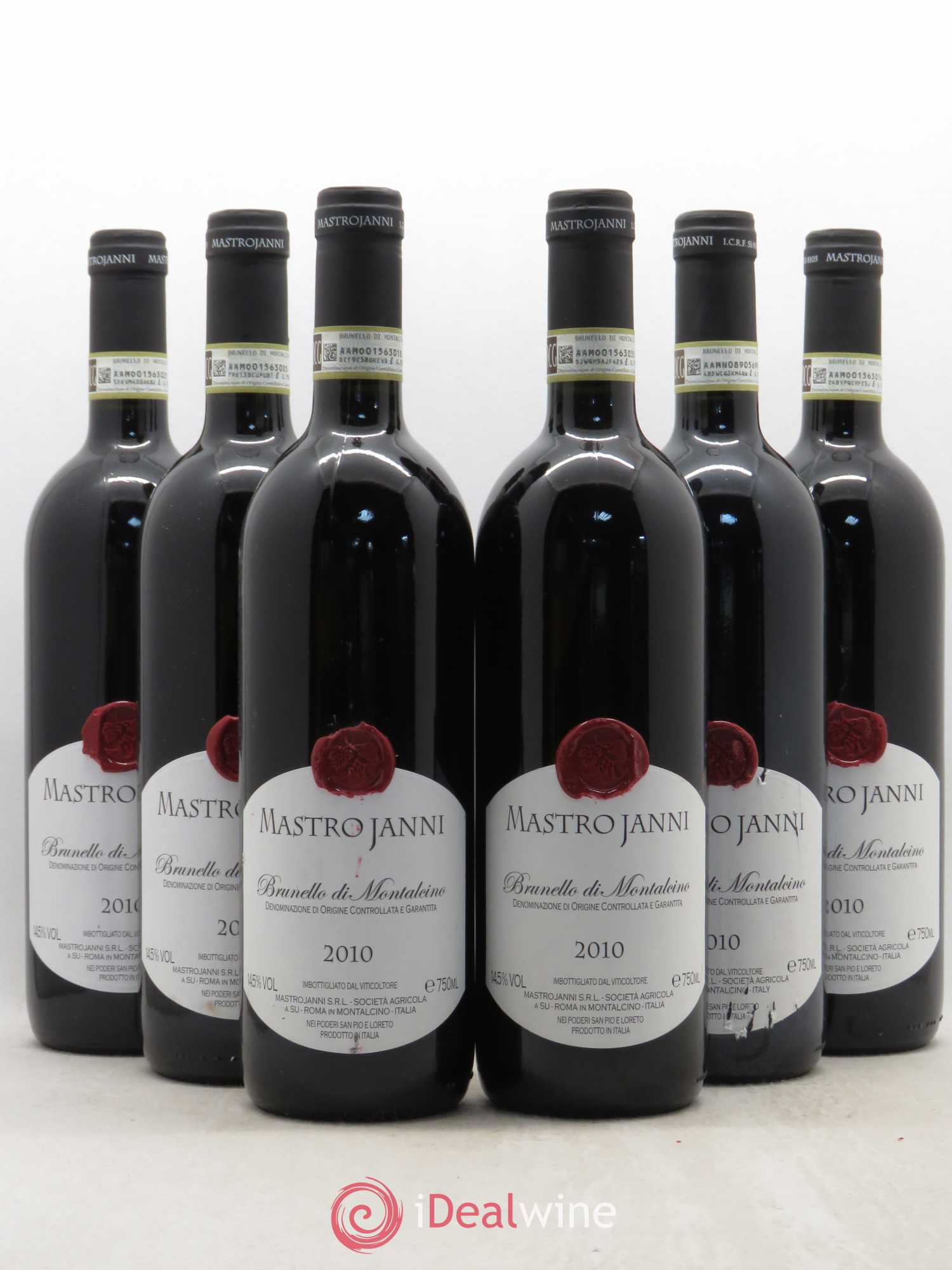 Brunello di Montalcino Mastro Janni 2010 - Lot de 6 bouteilles - 0